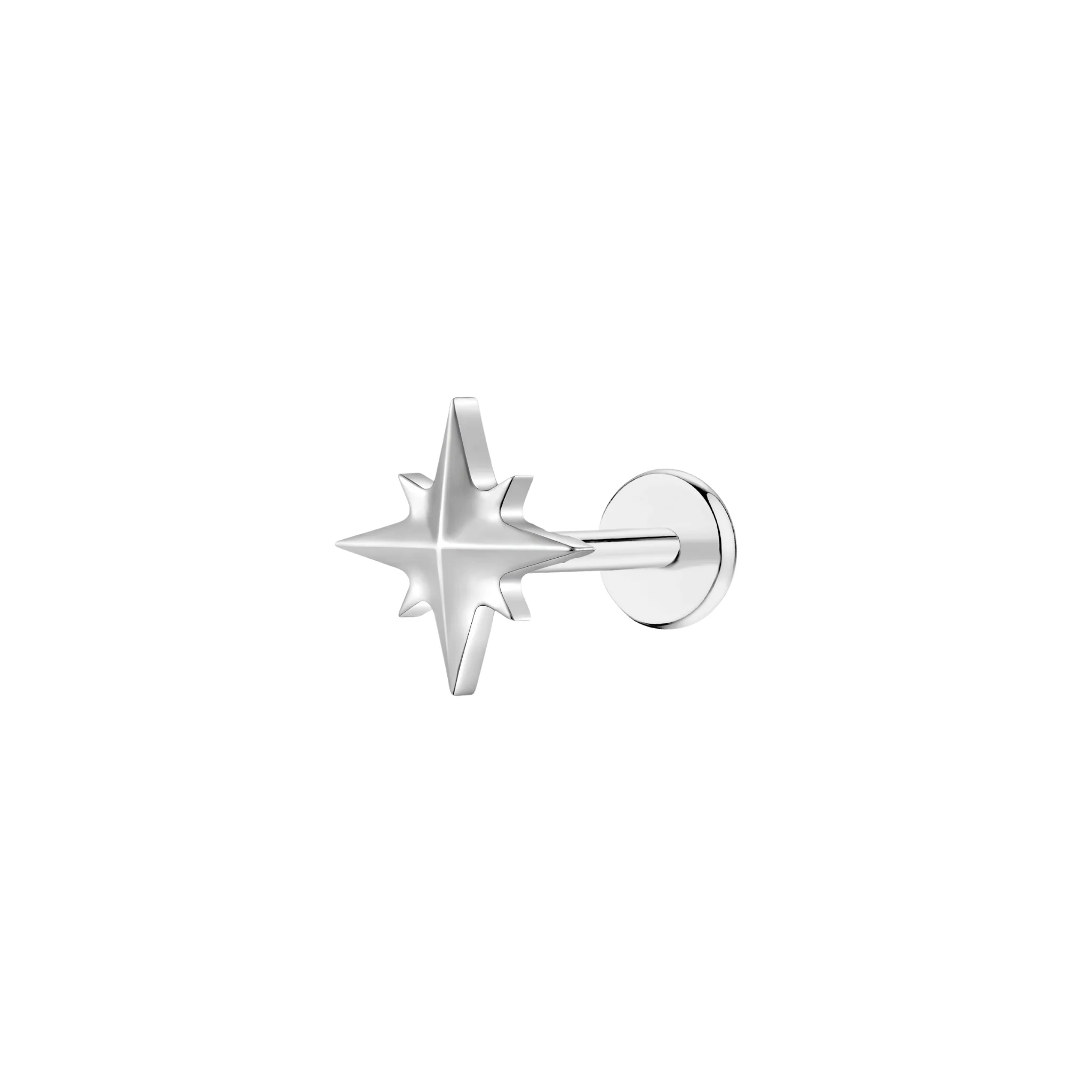 8-Point Star Flat Back Stud - Image 2
