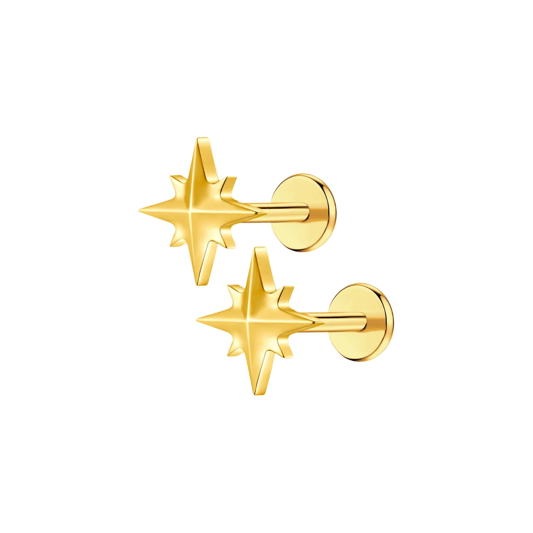 8-Point Star Flat Back Stud - Image 6