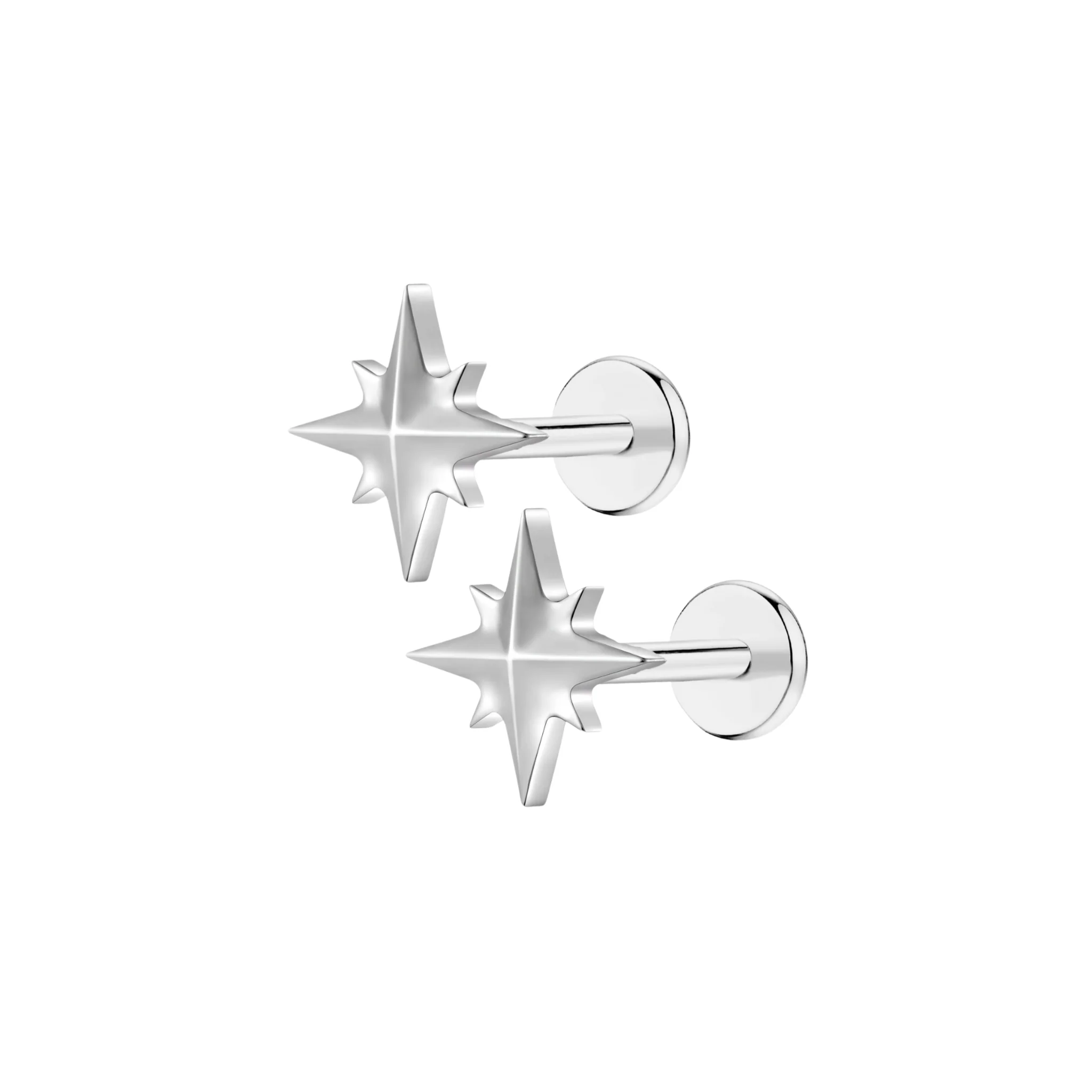 8-Point Star Flat Back Stud - Image 7
