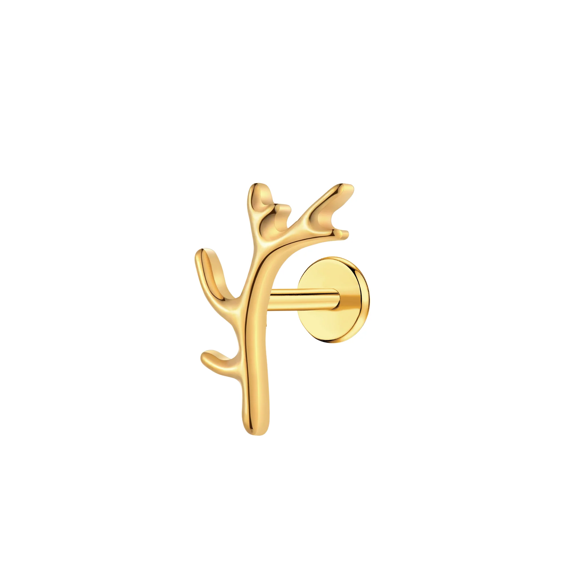 Antler Flat Back Stud (right)