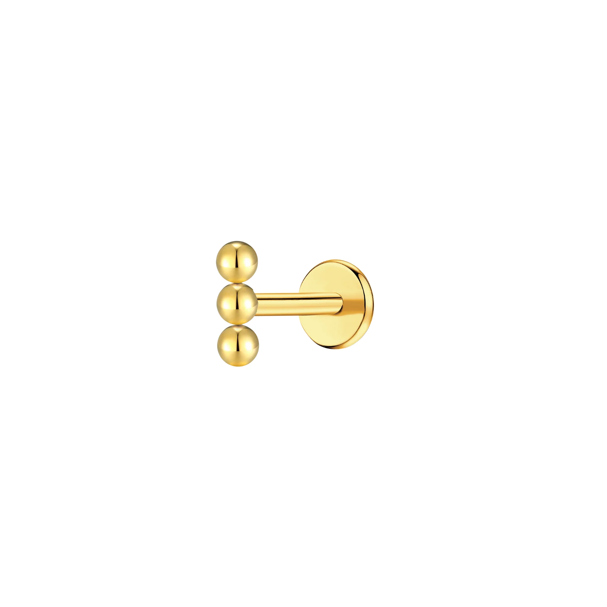 Beaded Bar Flat Back Stud