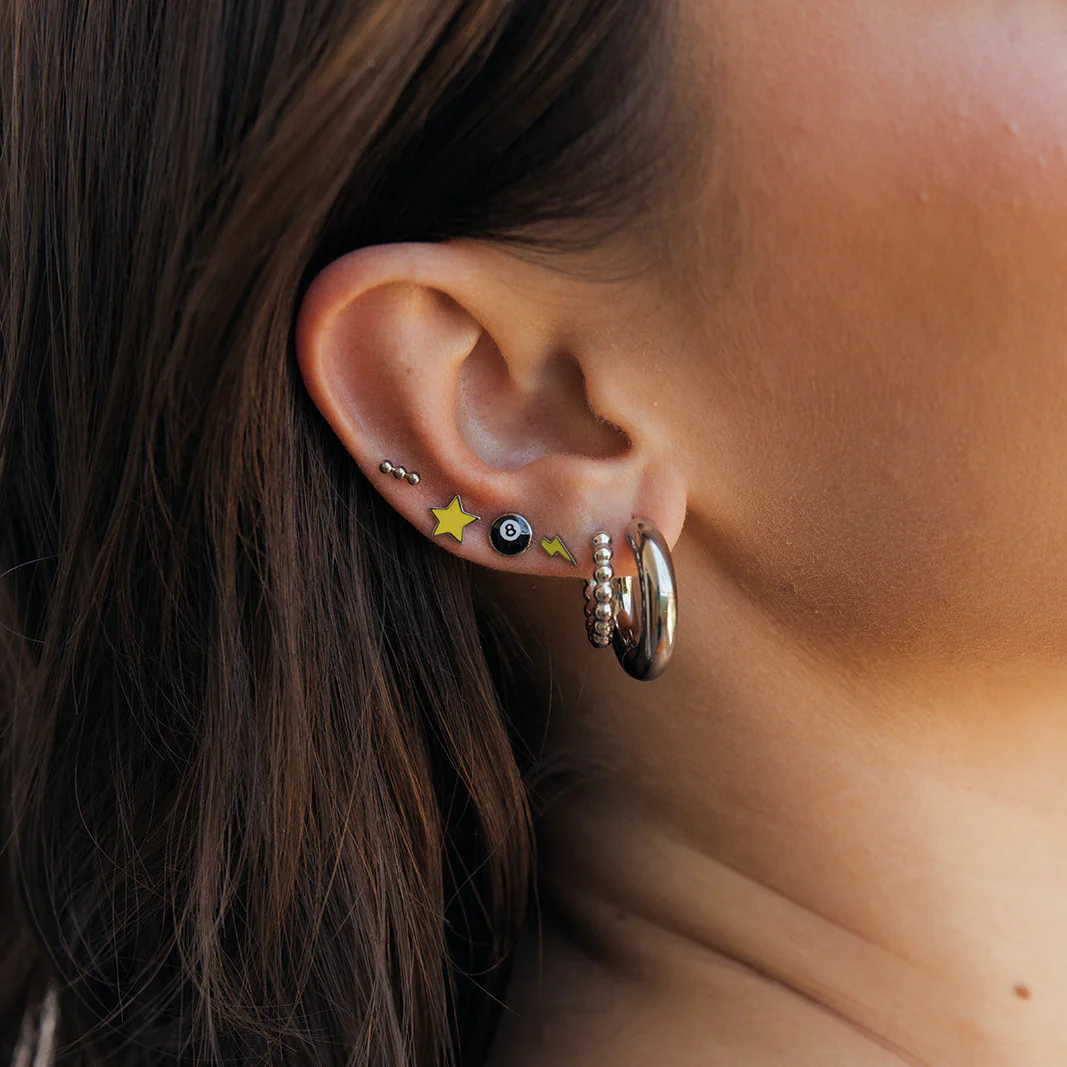 Beaded Bar Flat Back Stud - Image 3