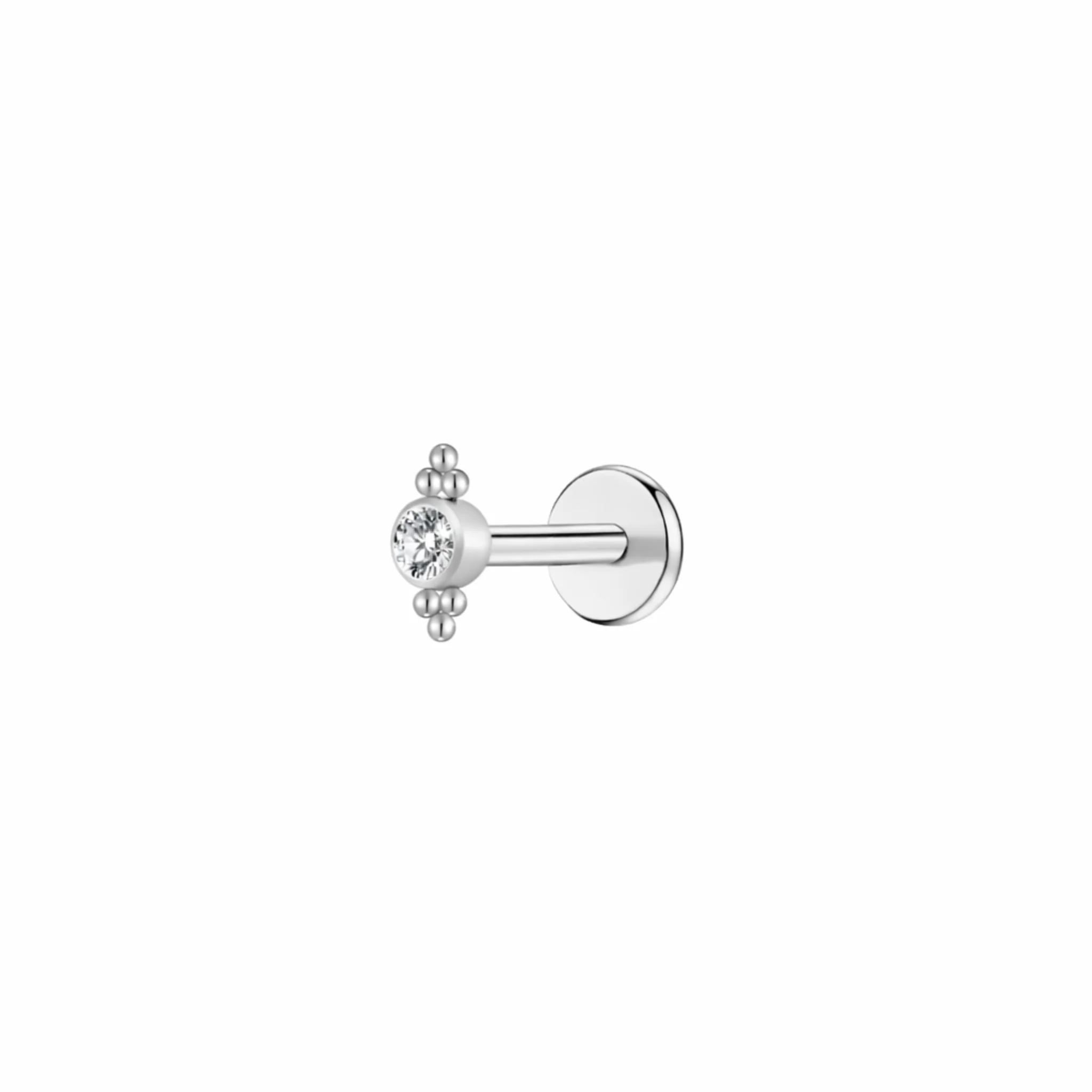 Beaded Halo Flat Back Stud - Image 2