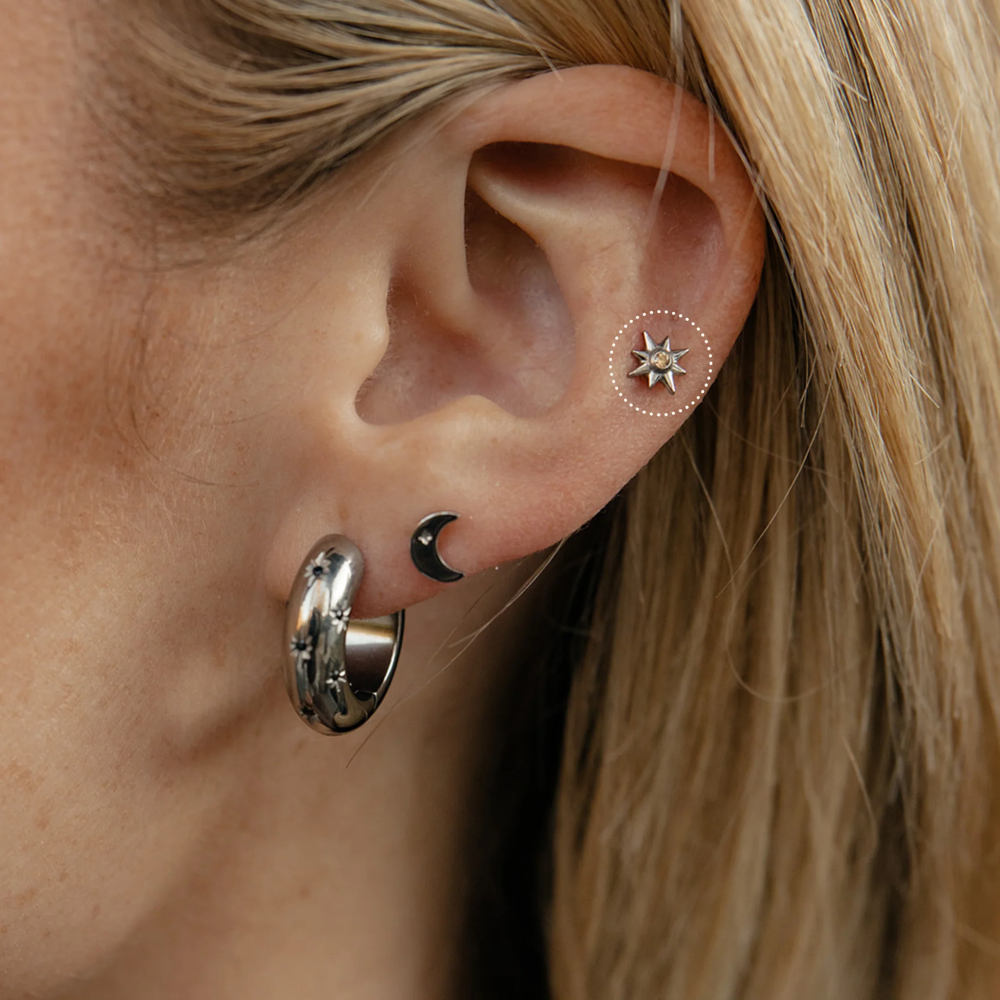 Topaz Nova Flat Back Stud - Image 3