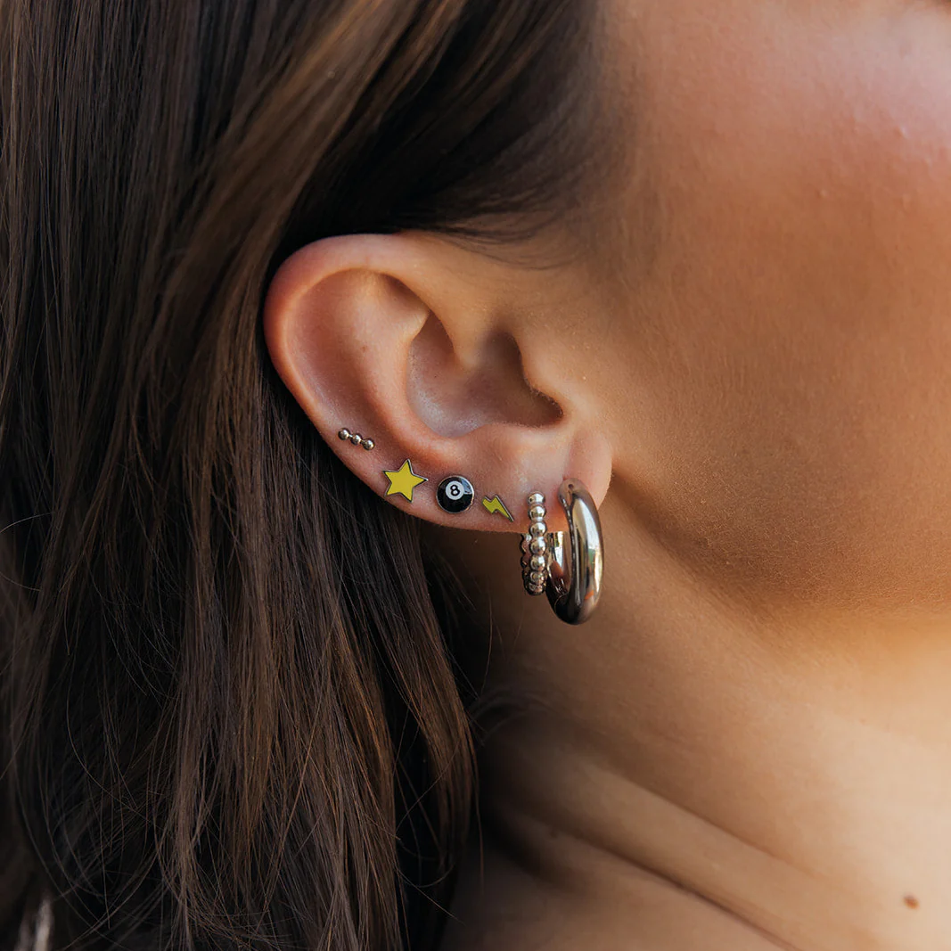 Bubble Bead Hoops - Image 3