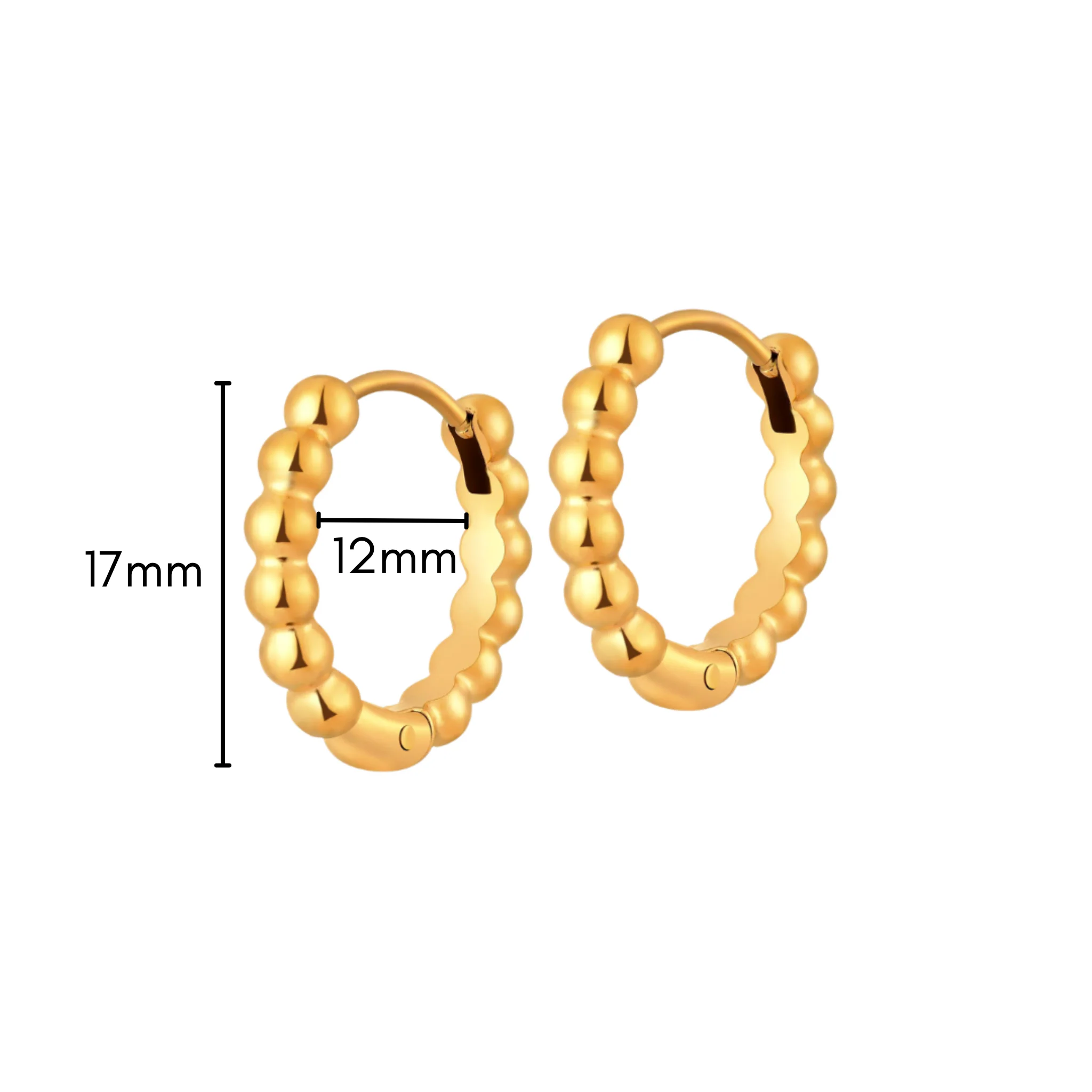 Bubble Bead Hoops - Image 7
