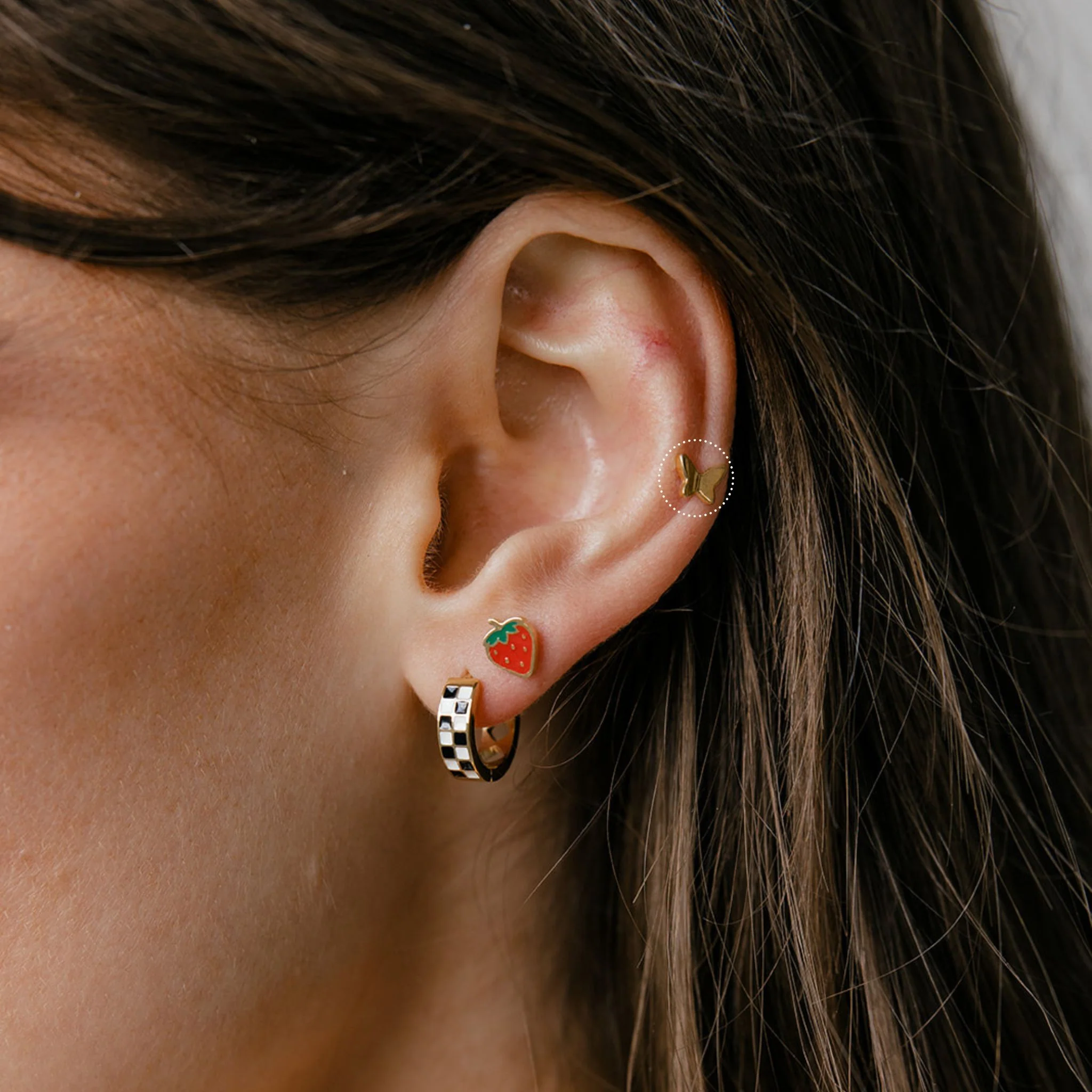 Butterfly Flat Back Stud - Image 3