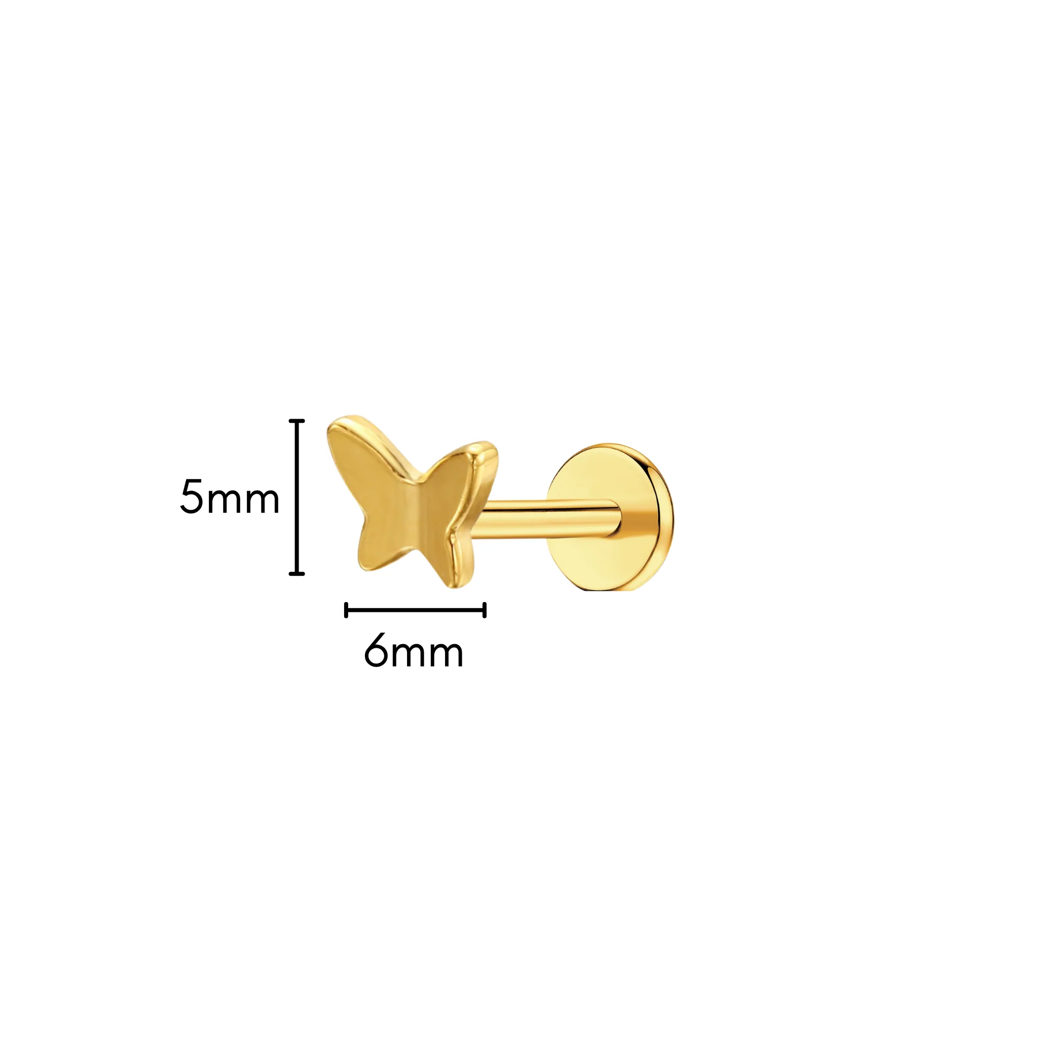Butterfly Flat Back Stud - Image 6