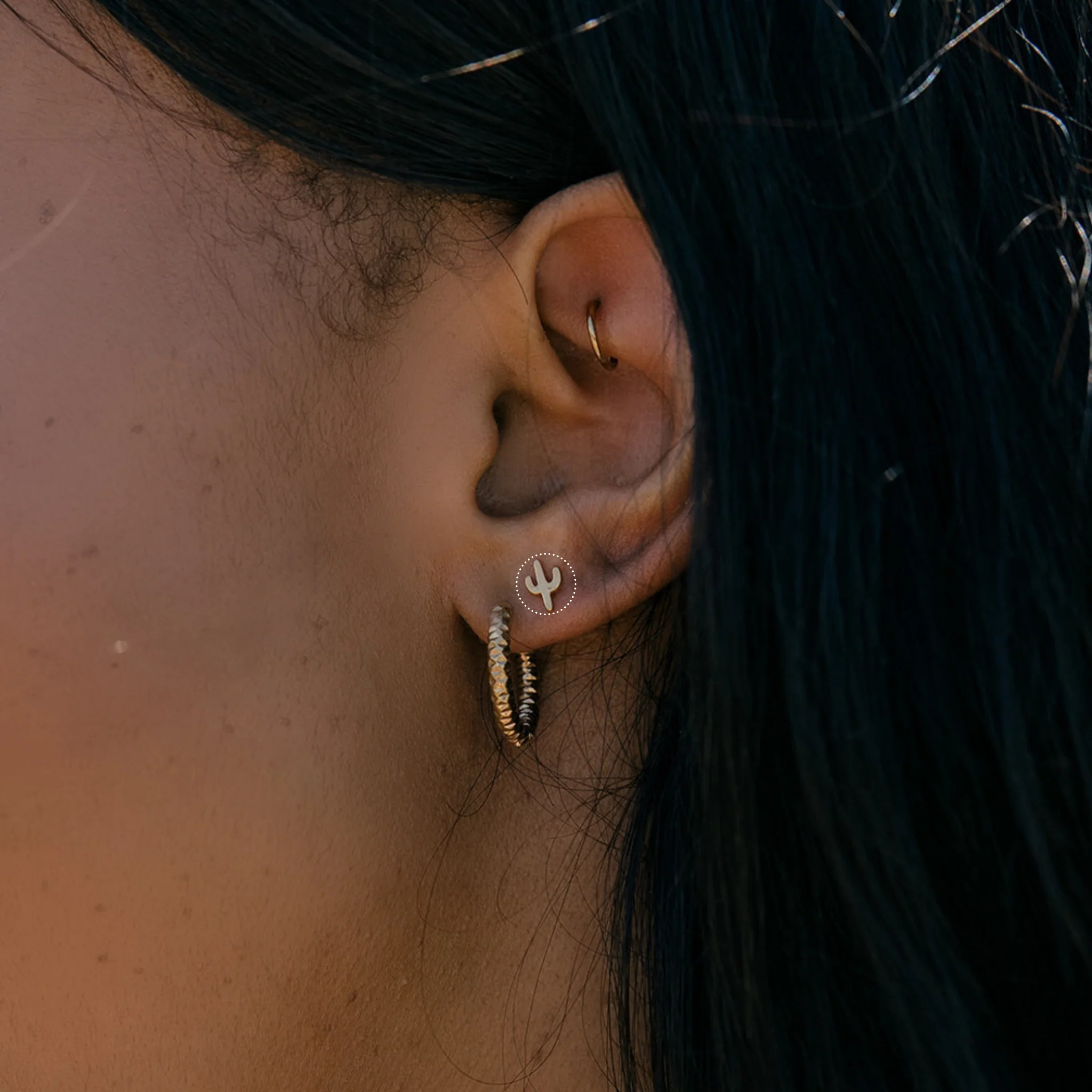Cactus Flat Back Stud - Image 3
