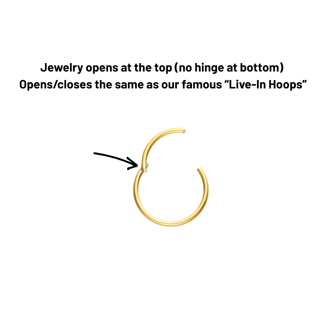 Chunky Shine Hoops in Titanium - Image 4