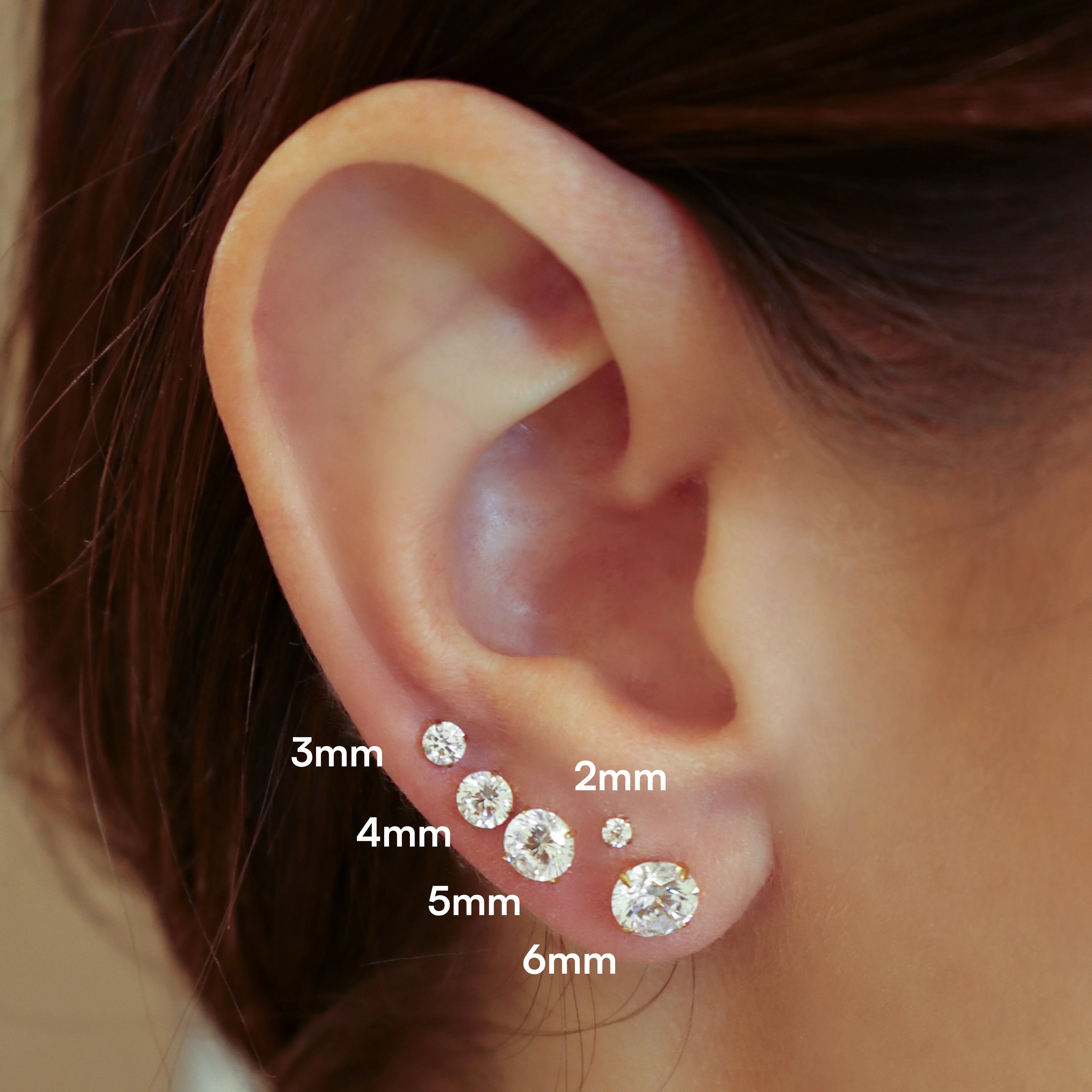Classy Girl Flat Back Stud (multiple sizes) - Image 3