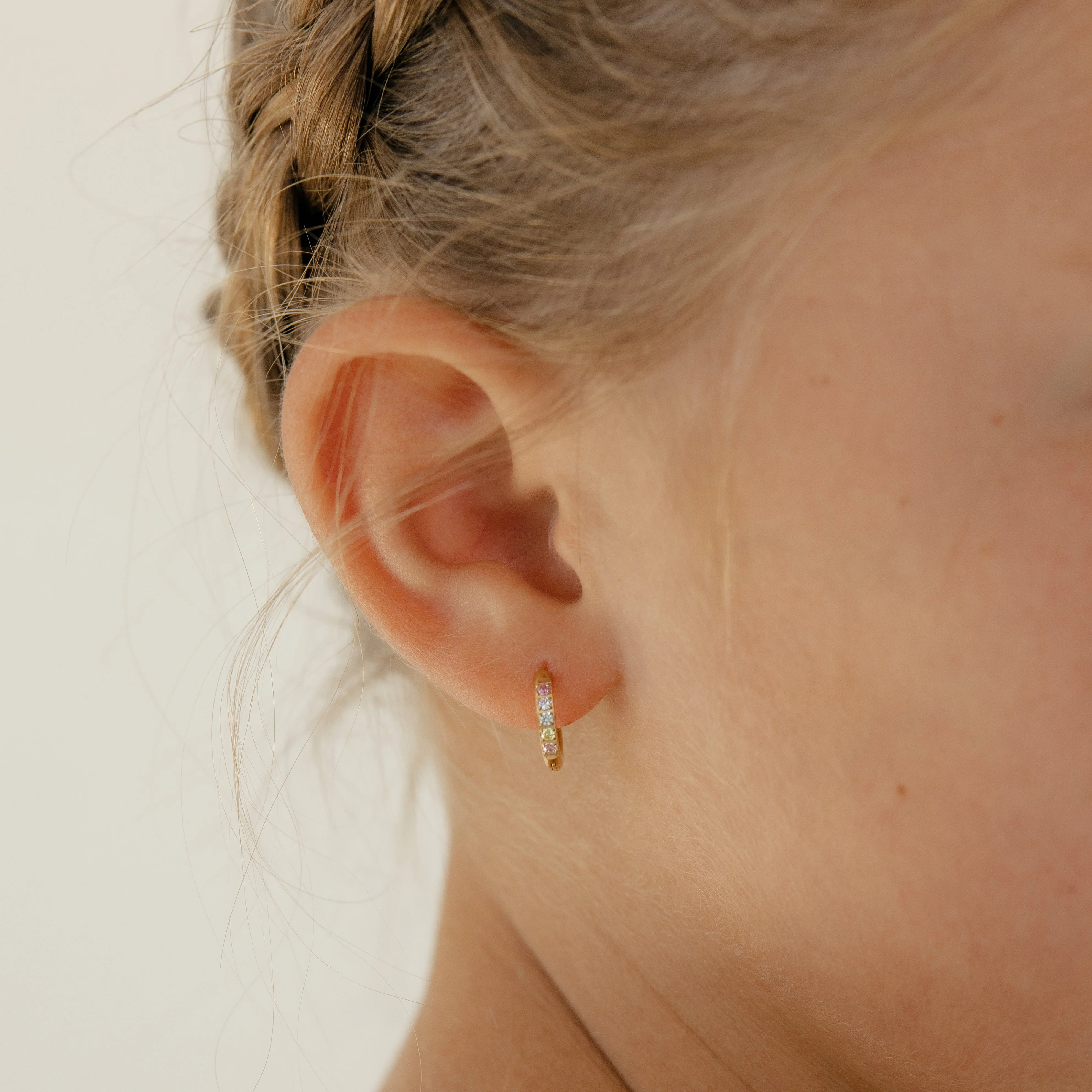 Colorful Dress Me Up Hoops in Titanium - Image 3