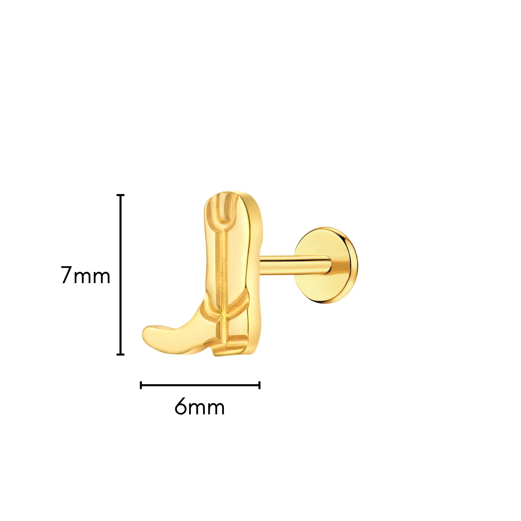 Cowboy Boot Flat Back Stud (left) - Image 6