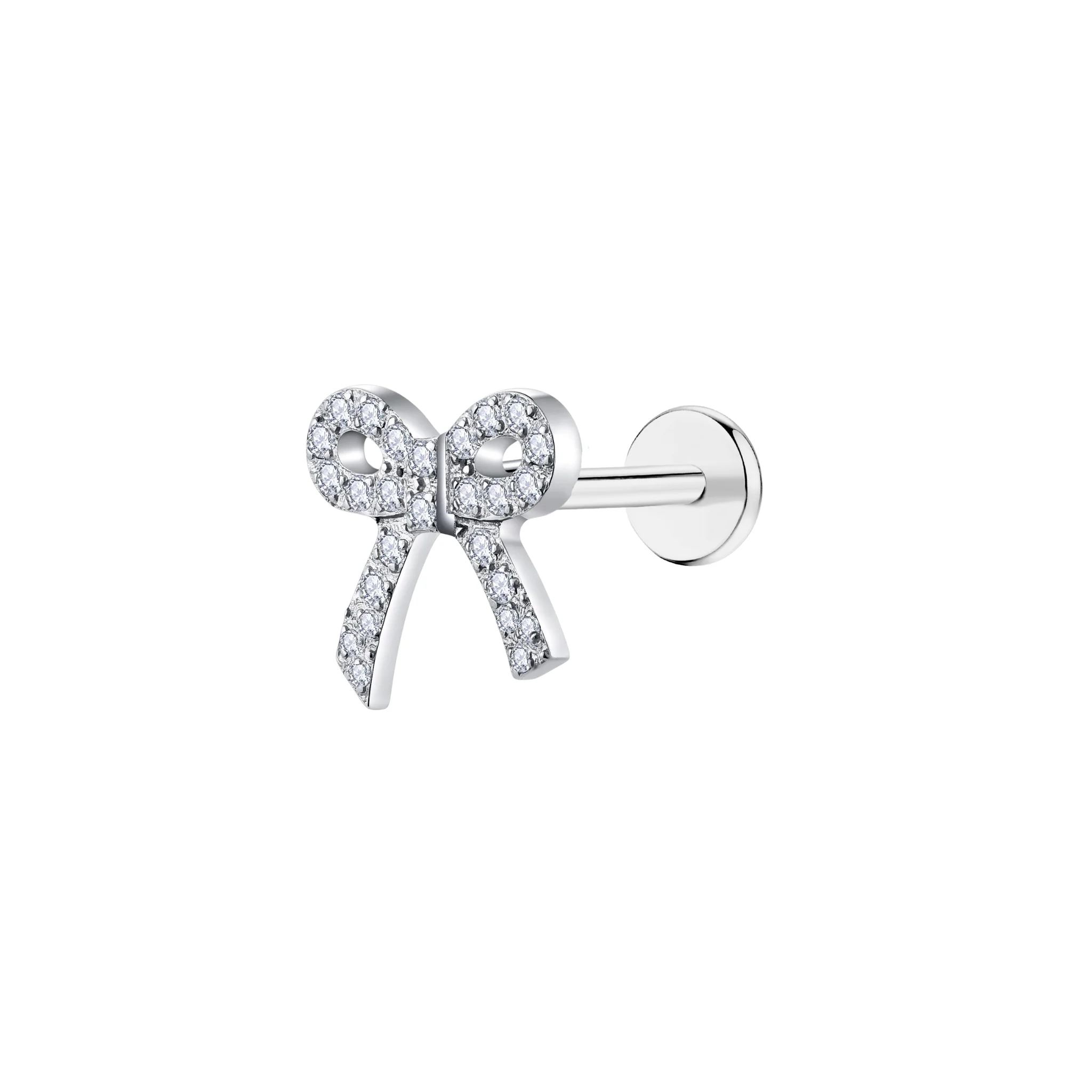 Crystal Bow Flat Back Stud - Image 2