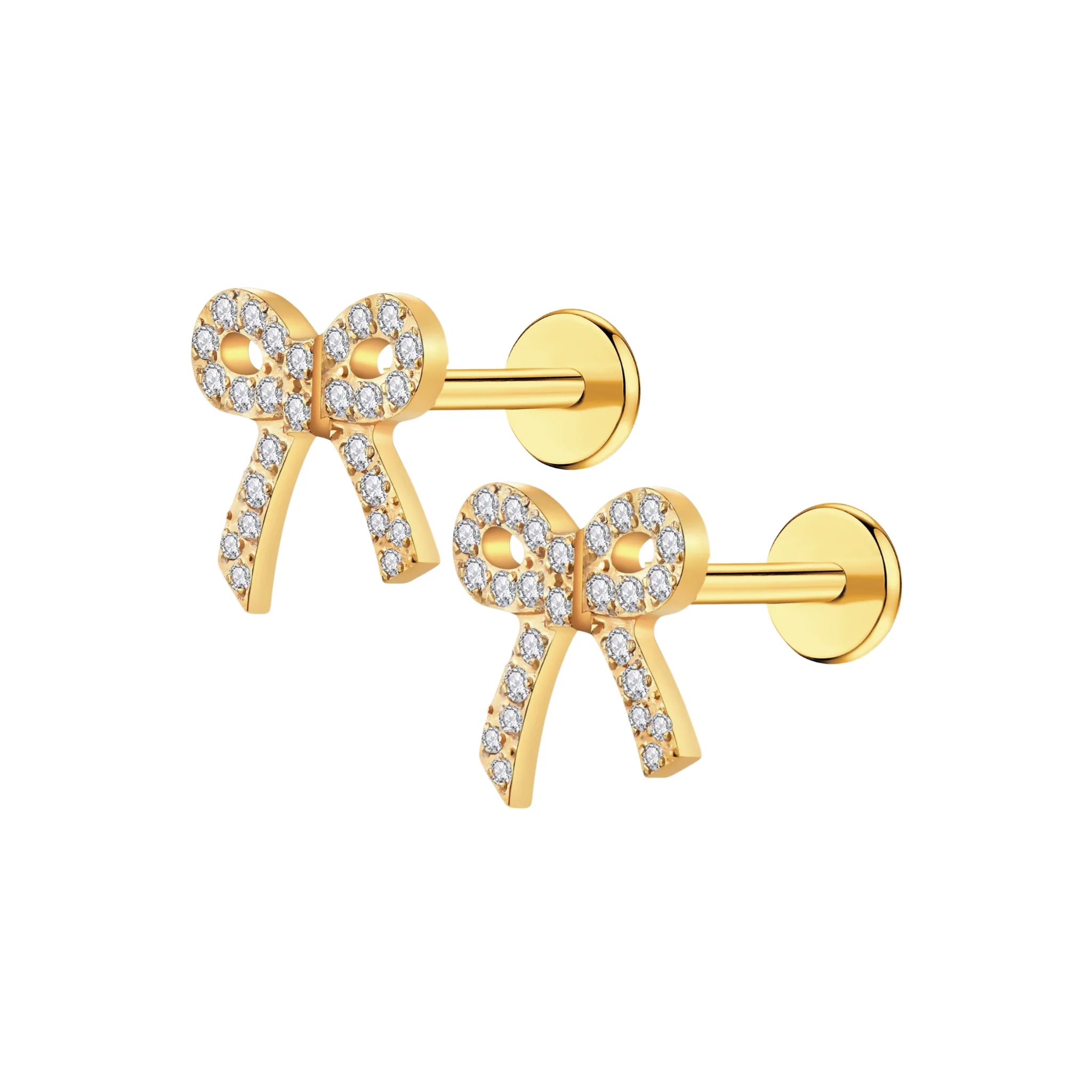 Crystal Bow Flat Back Stud - Image 9