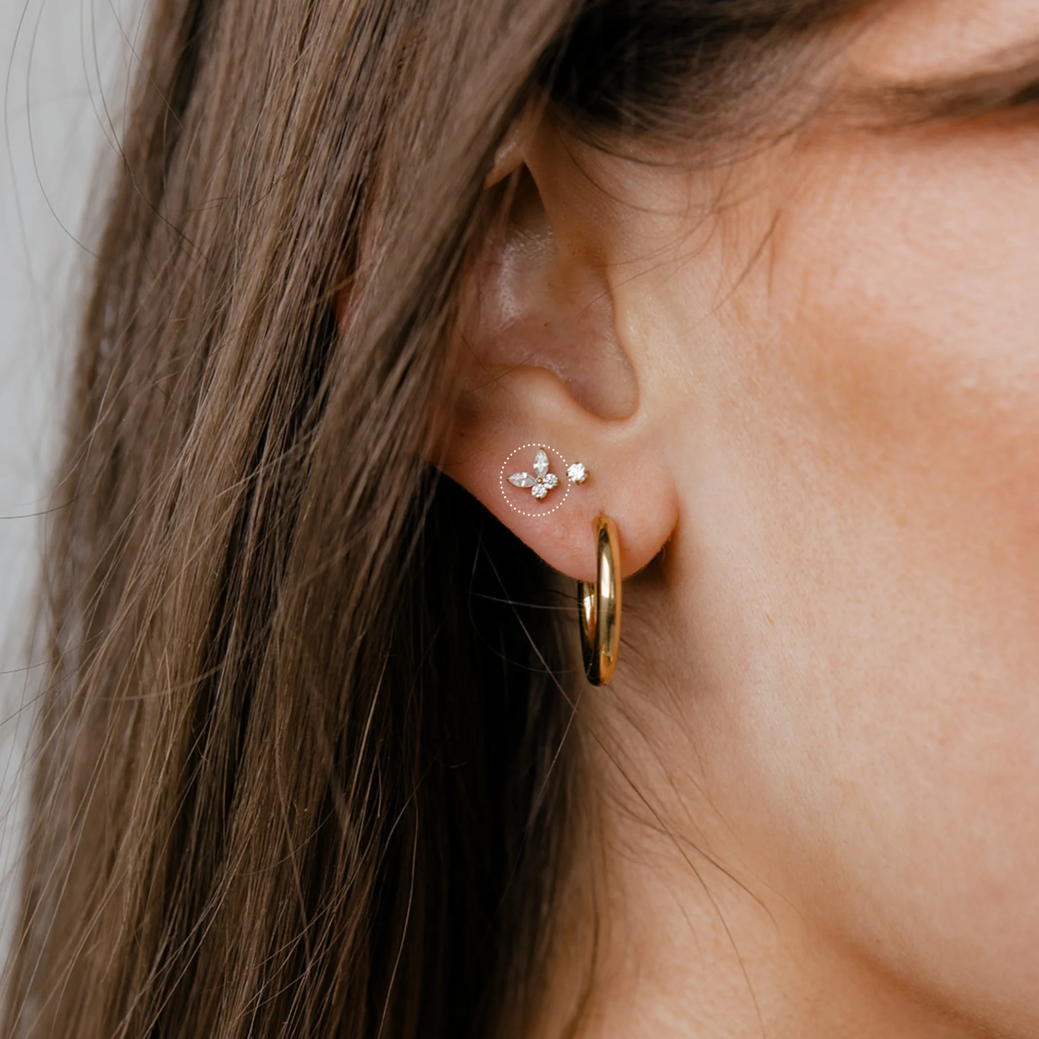 Crystal Butterfly Flat Back Stud - Image 3