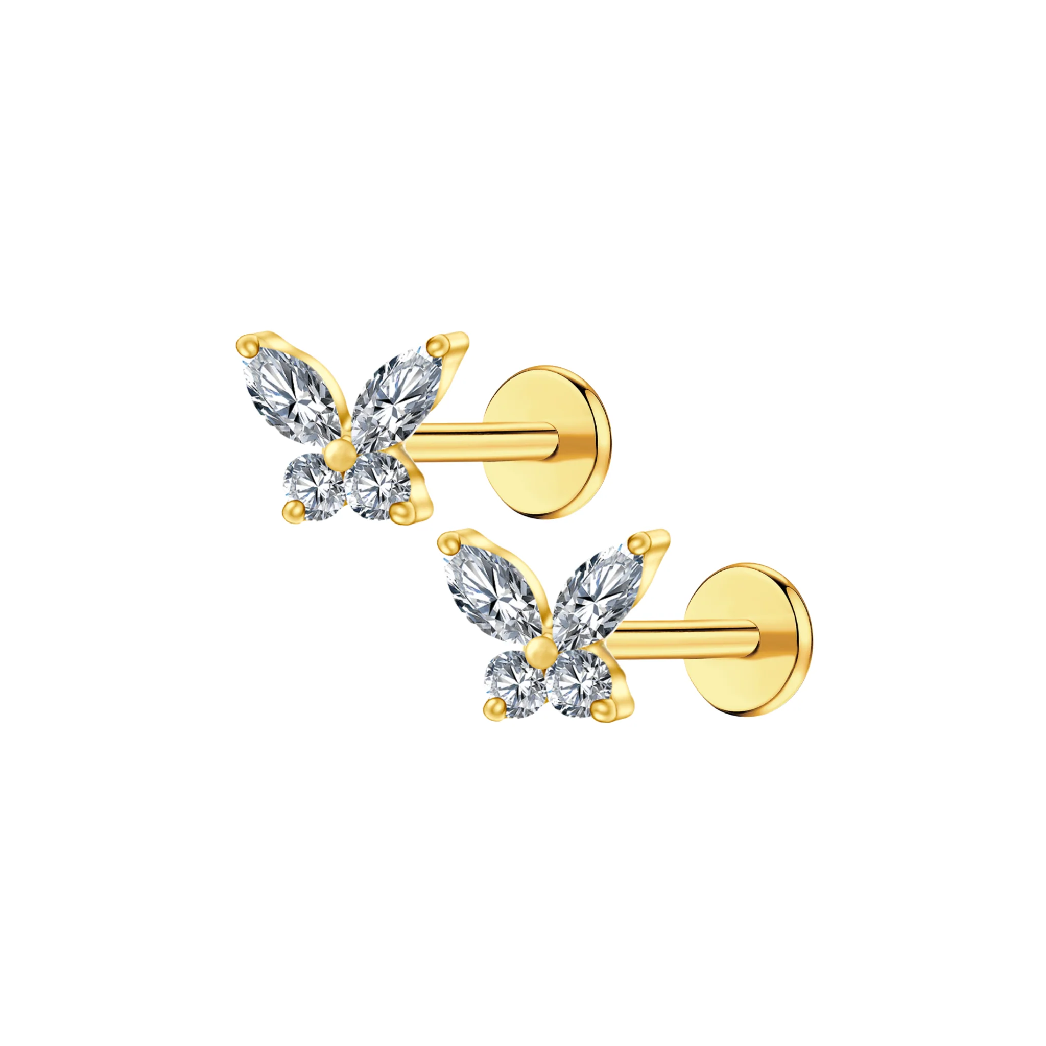 Crystal Butterfly Flat Back Stud - Image 7