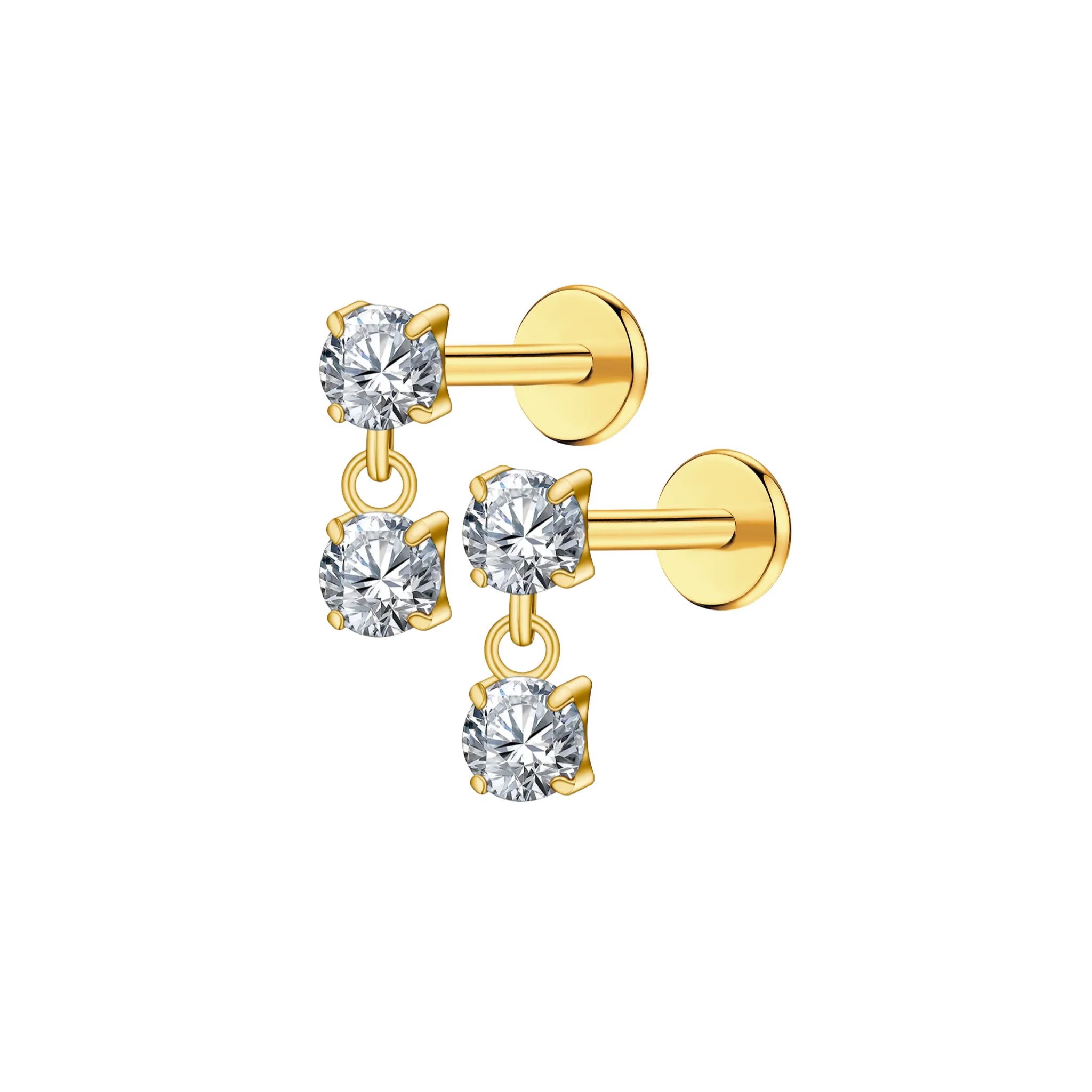 Crystal Cascade Flat Back Stud - Image 7