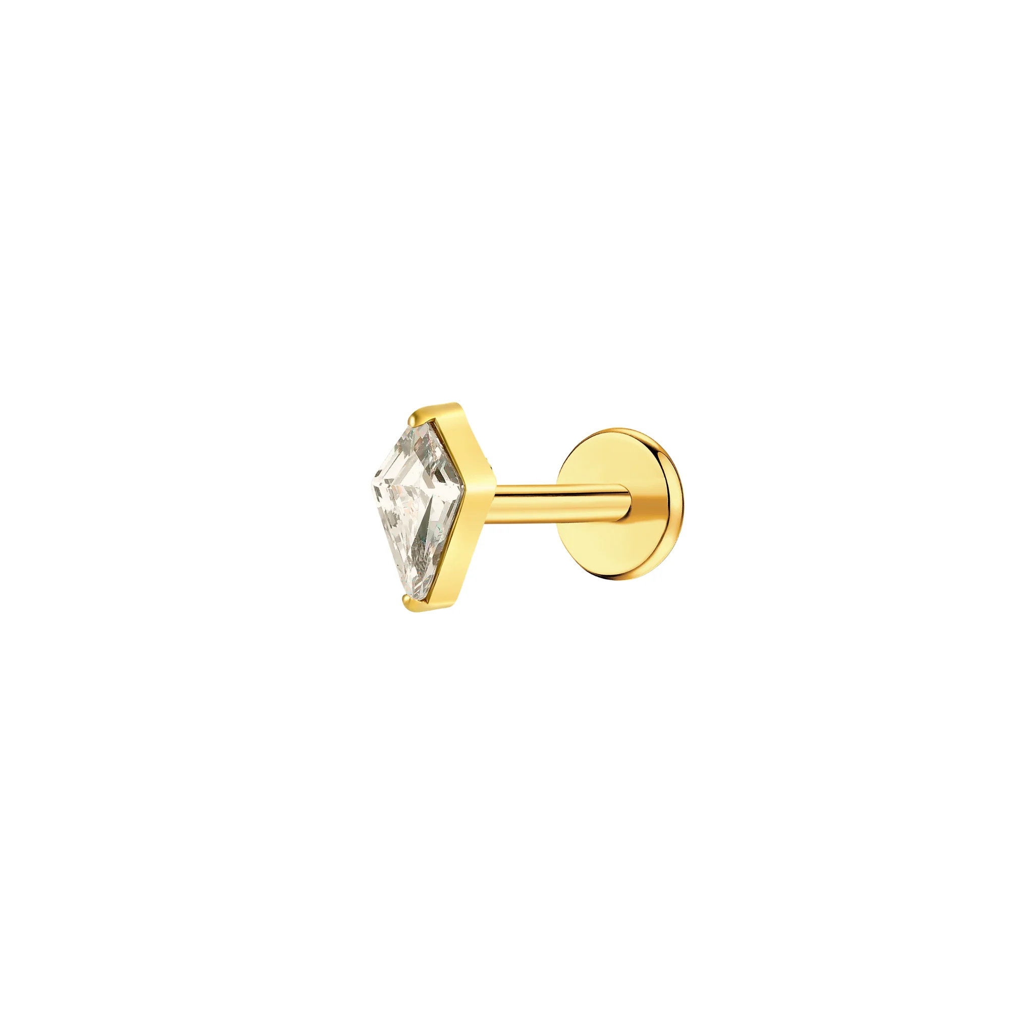 Crystal Kite Flat Back Stud