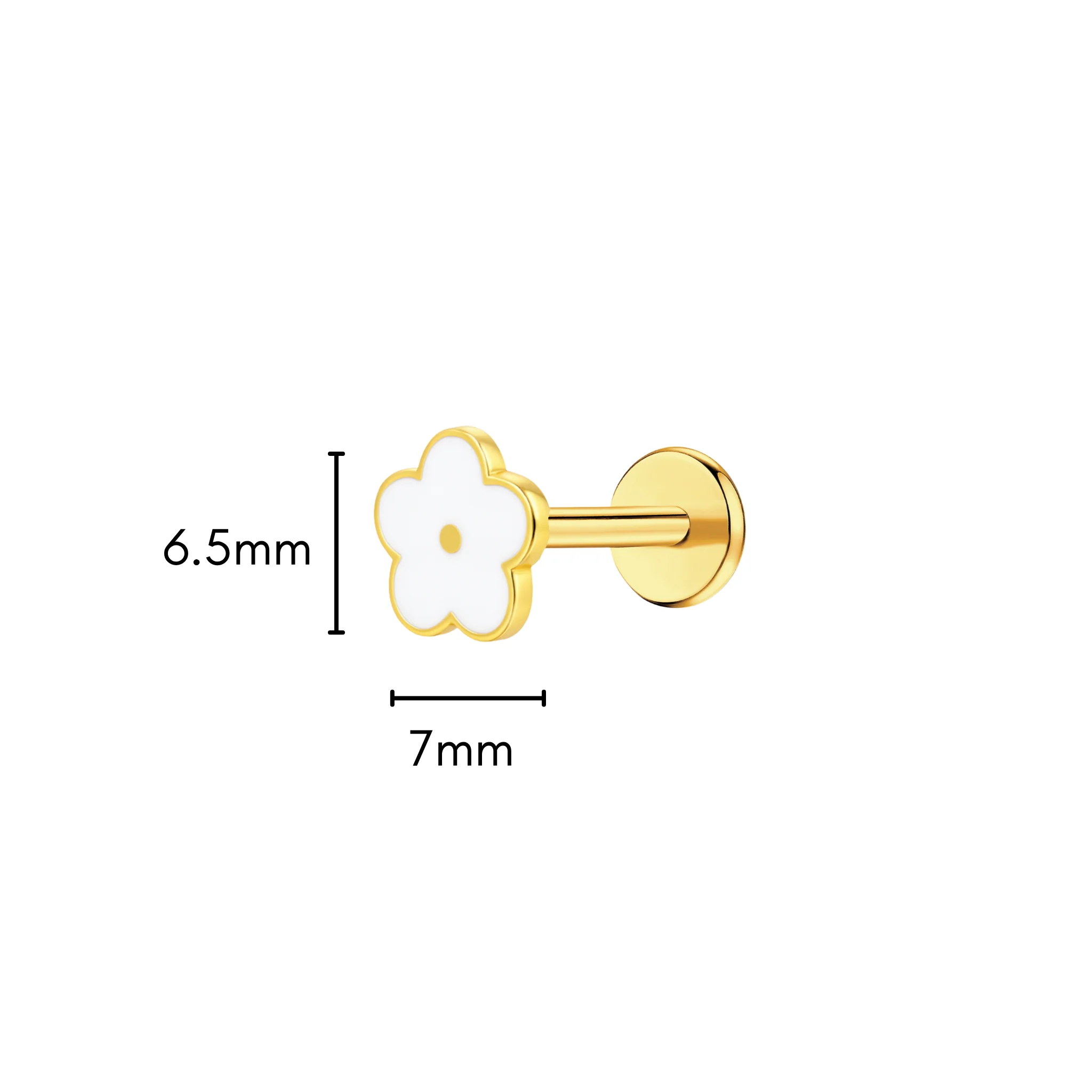 Daisy Enamel Flat Back Stud - Image 7