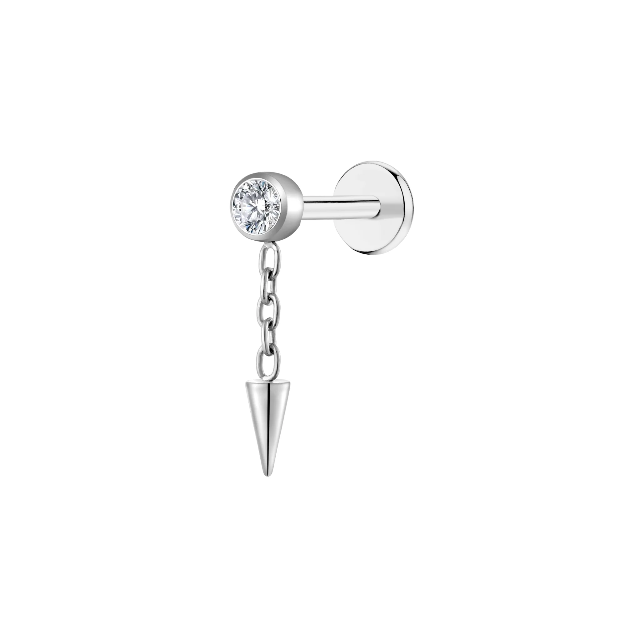 Dangle Drop Flat Back Stud - Image 2