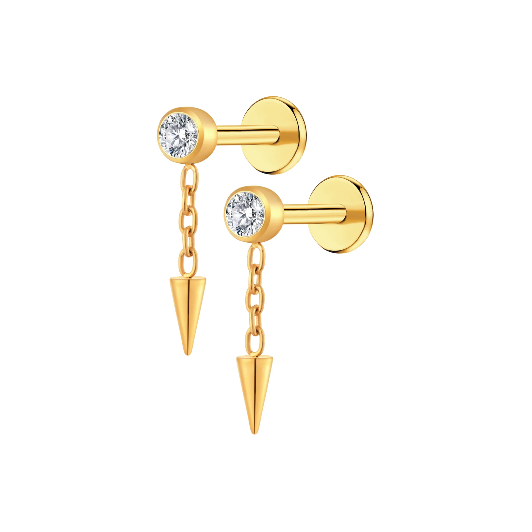 Dangle Drop Flat Back Stud - Image 7