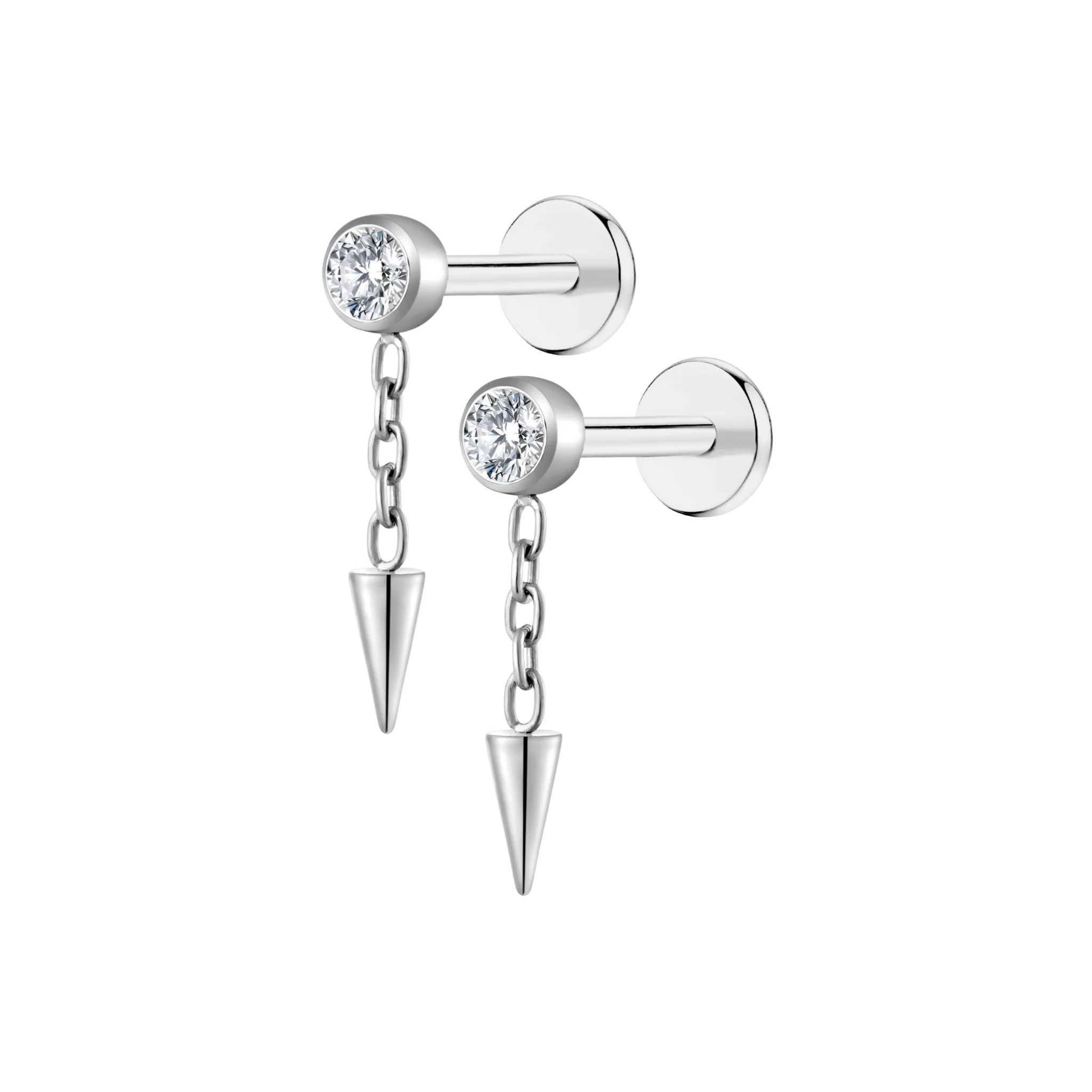 Dangle Drop Flat Back Stud - Image 8