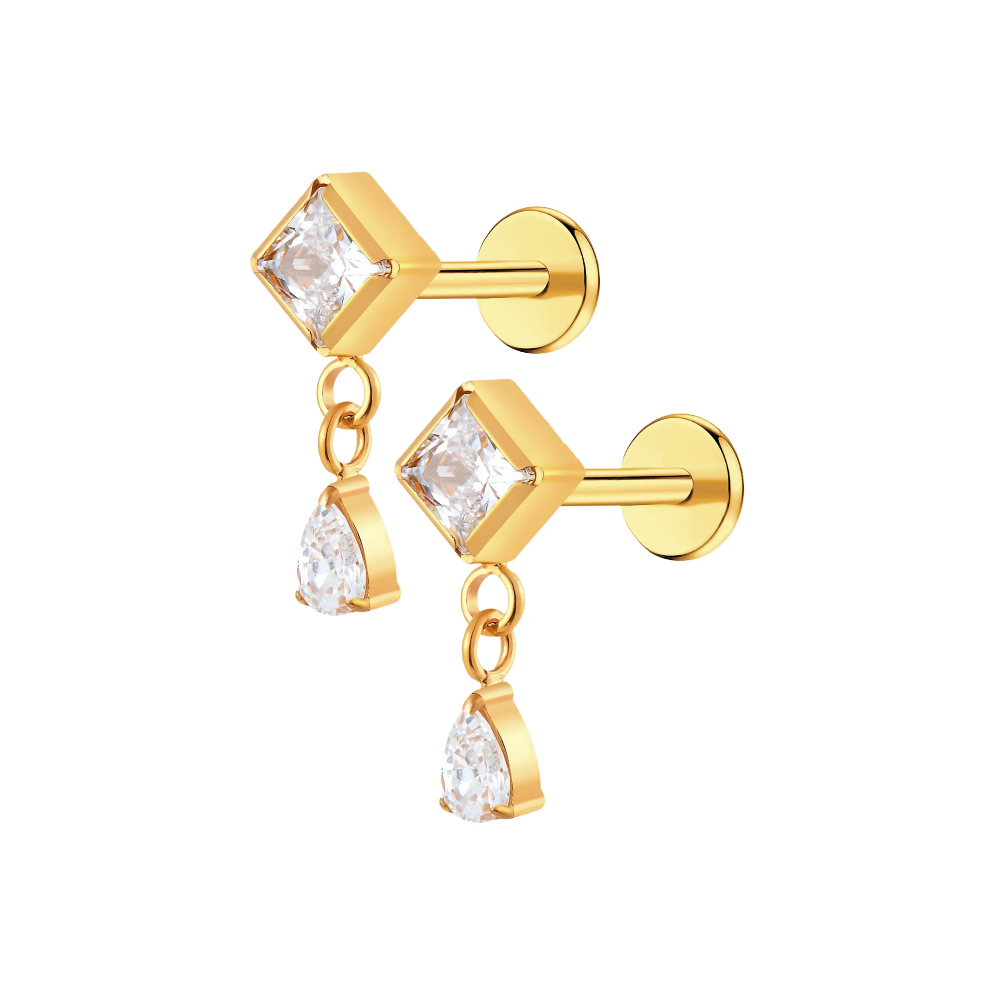 Dewdrop Dangle Flat Back Stud - Image 6