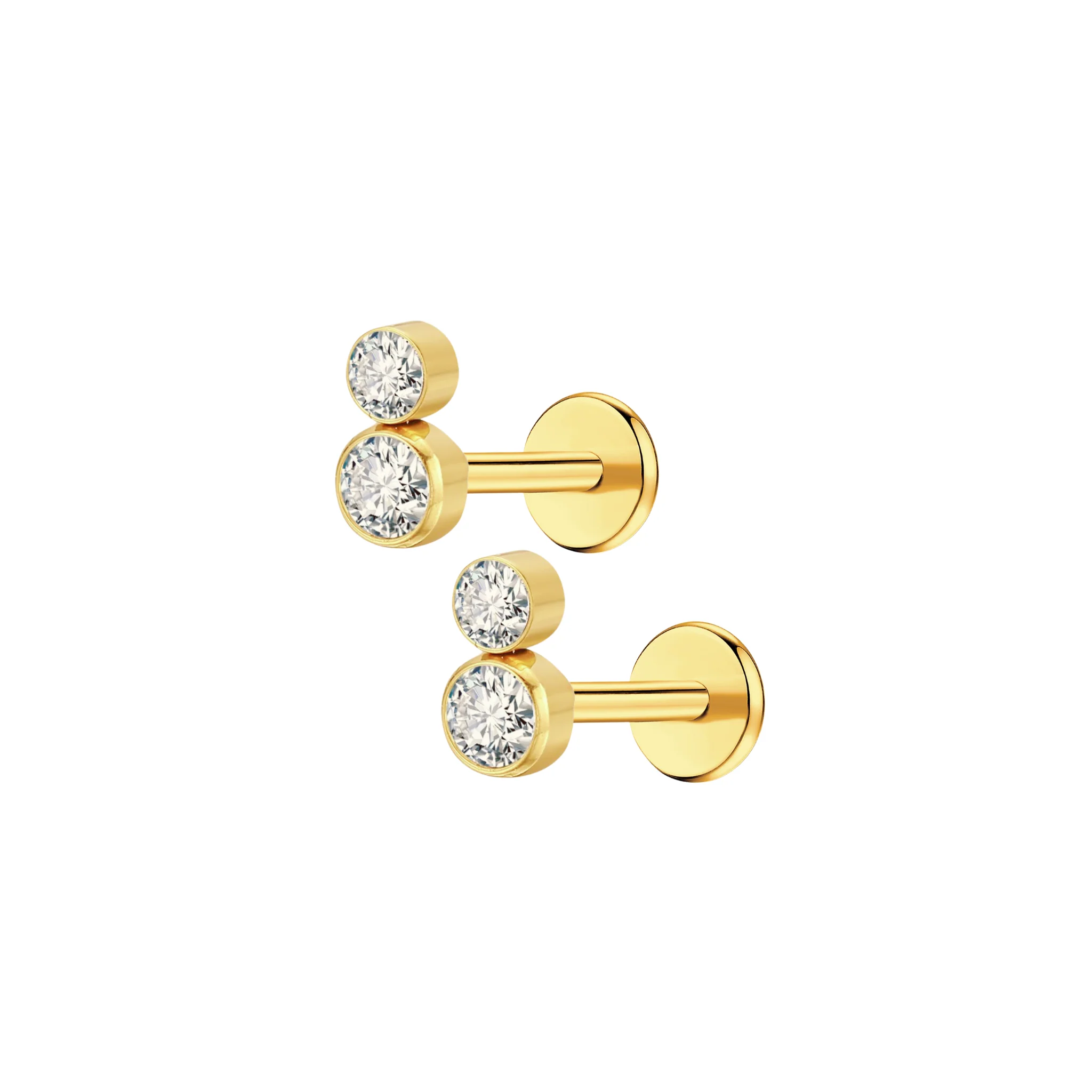 Double Down Flat Back Stud - Image 6
