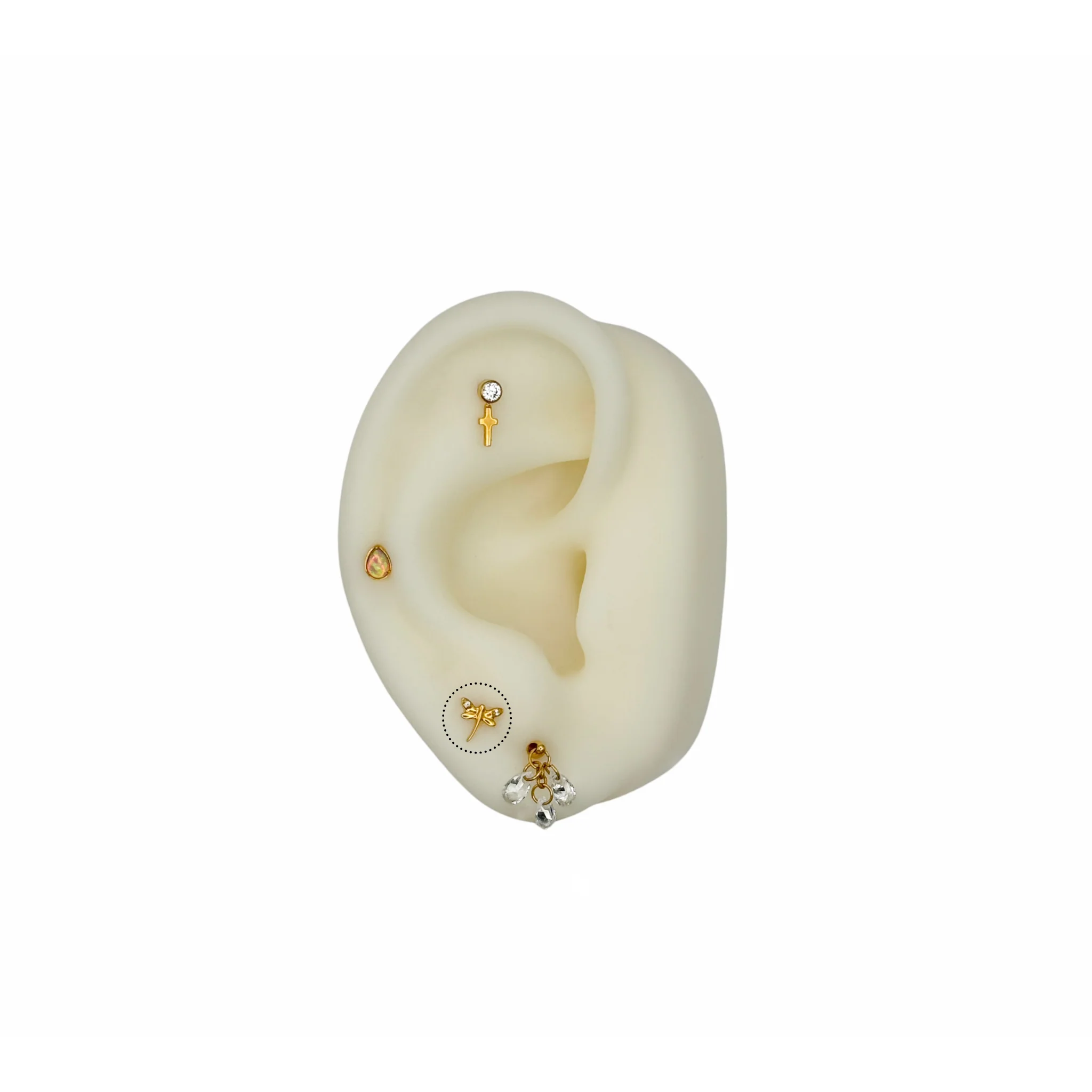 Dragonfly Flat Back Stud - Image 3