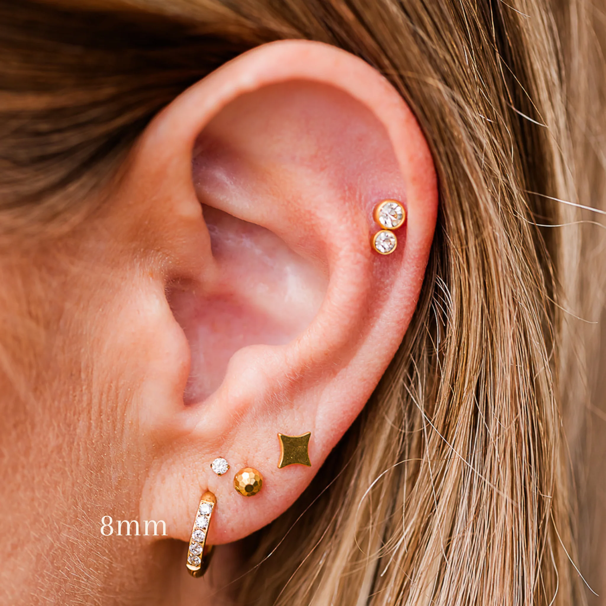 Dress Me Up Hoops in Titanium (multiple sizes) - Image 4