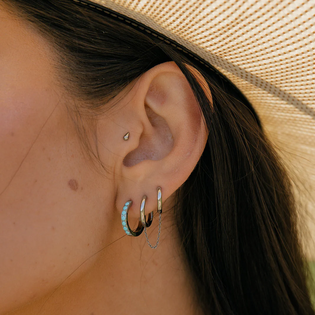 Droplet Flat Back Stud - Image 5