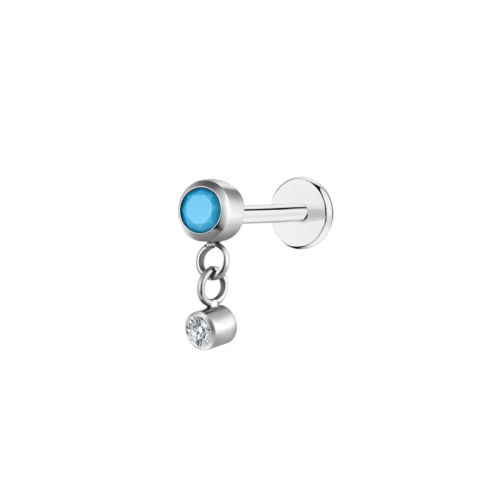 Duo Drop Flat Back Stud - Image 2