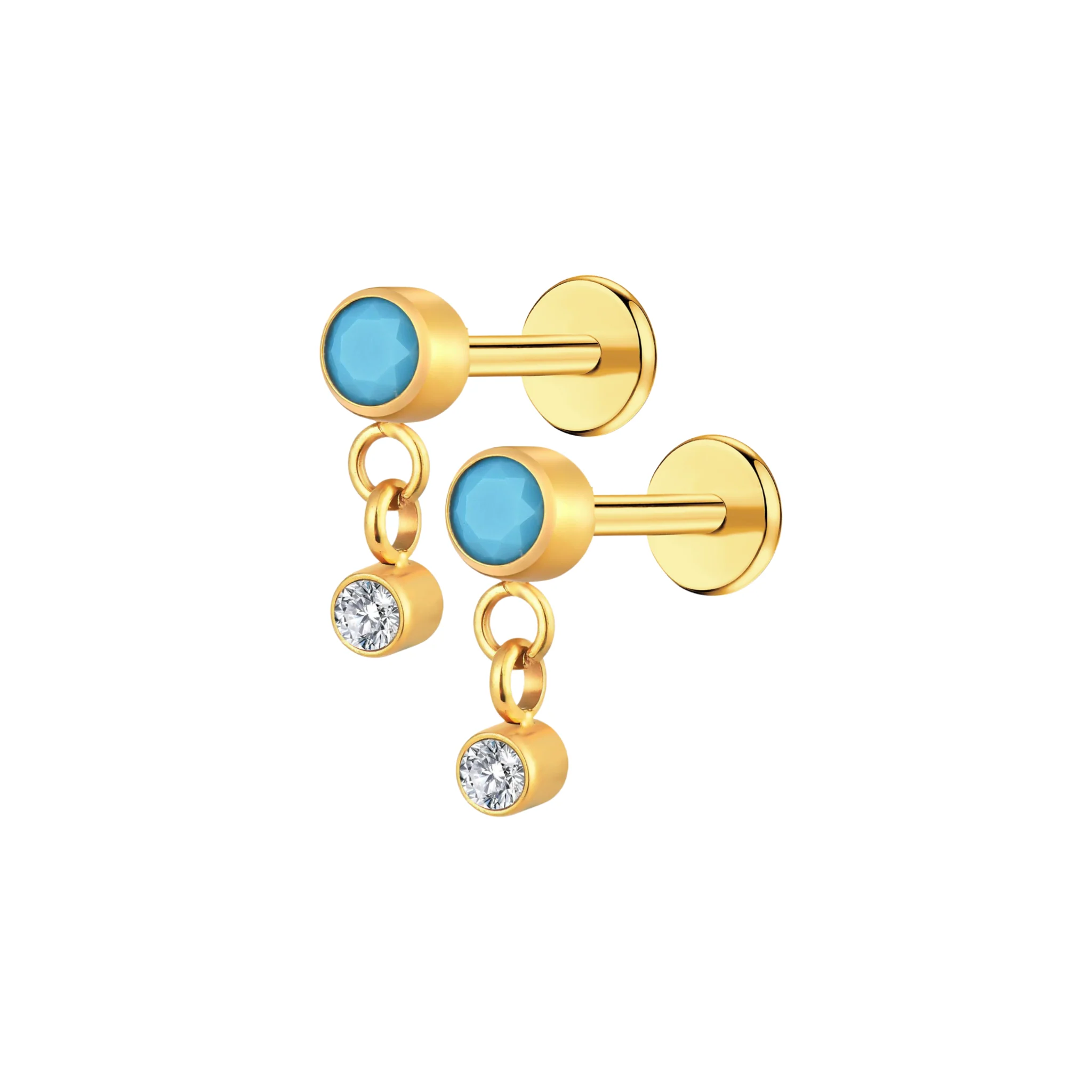 Duo Drop Flat Back Stud - Image 9