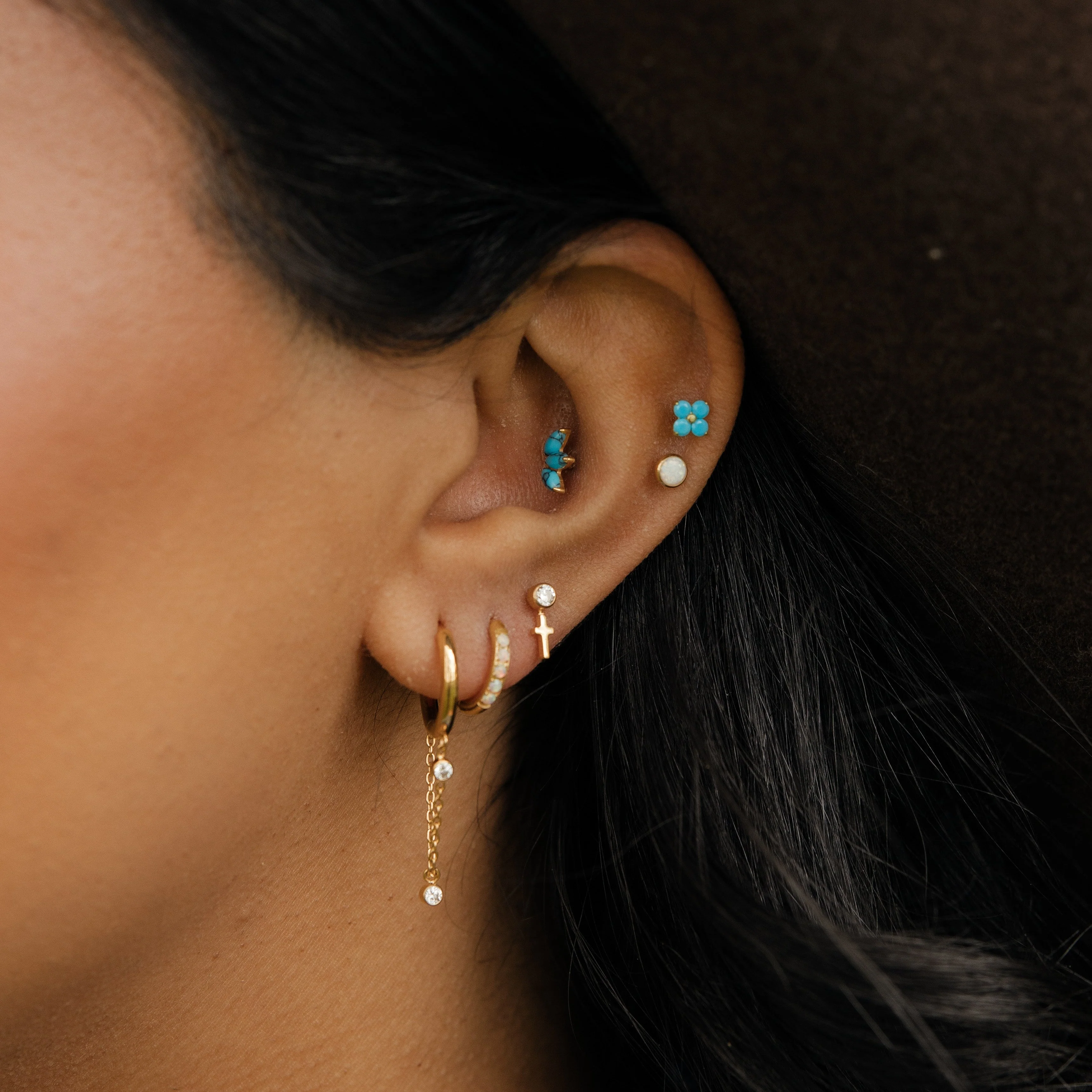 Endless Horizon Hoops in Titanium - Image 4