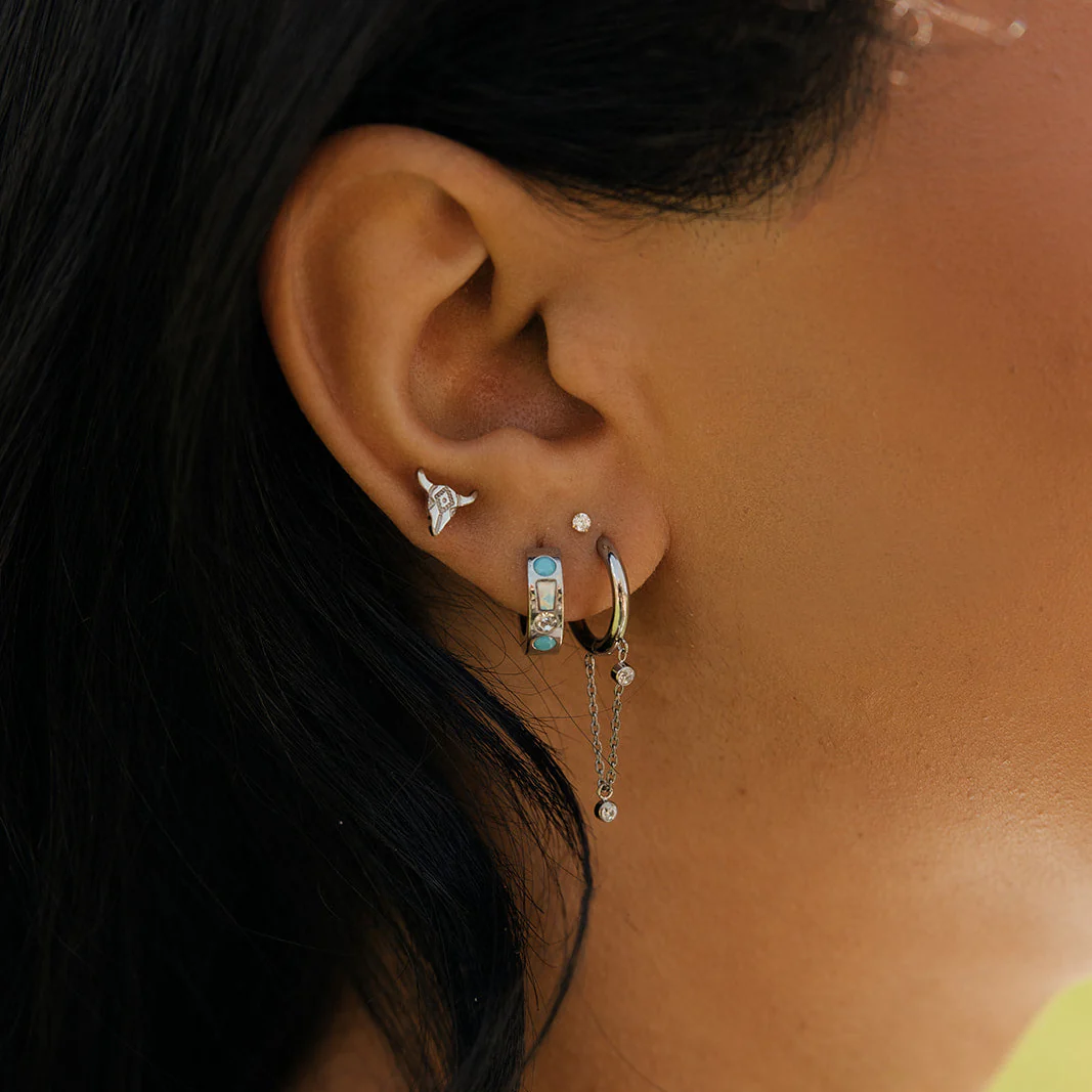 Endless Horizon Hoops in Titanium - Image 6
