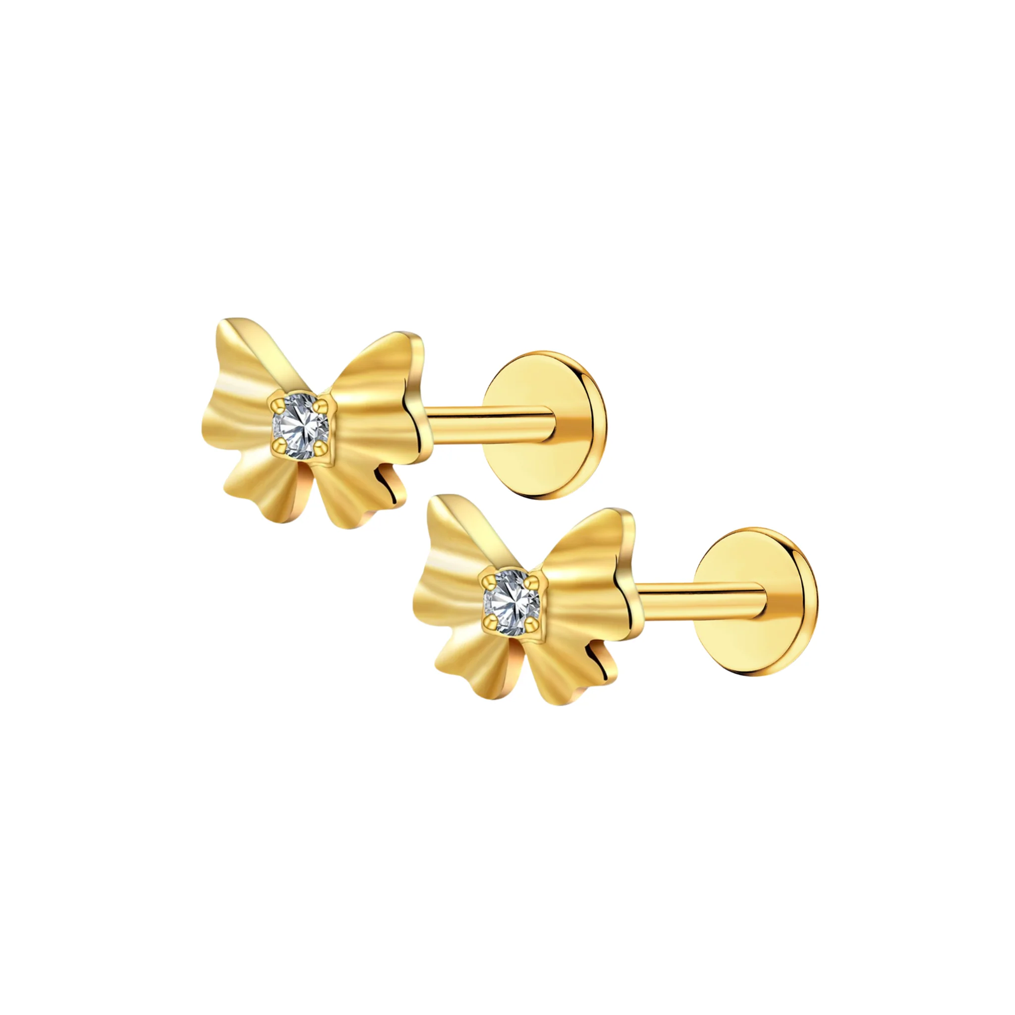 Fancy Bow Flat Back Stud - Image 8
