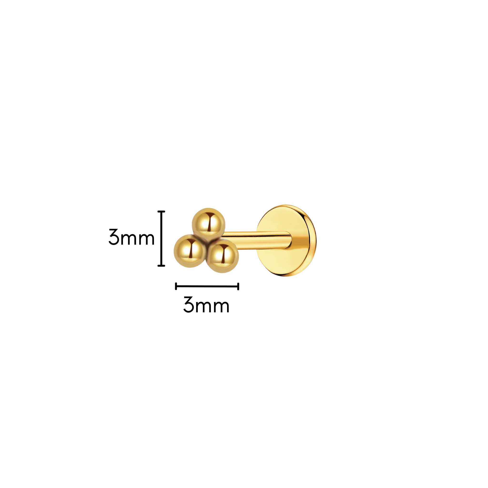 Trinity Flat Back Stud - Image 6