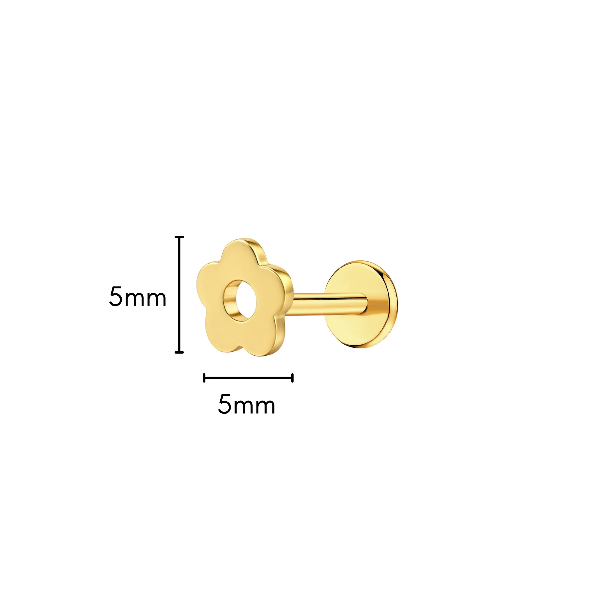 Flower Power Flat Back Stud - Image 5