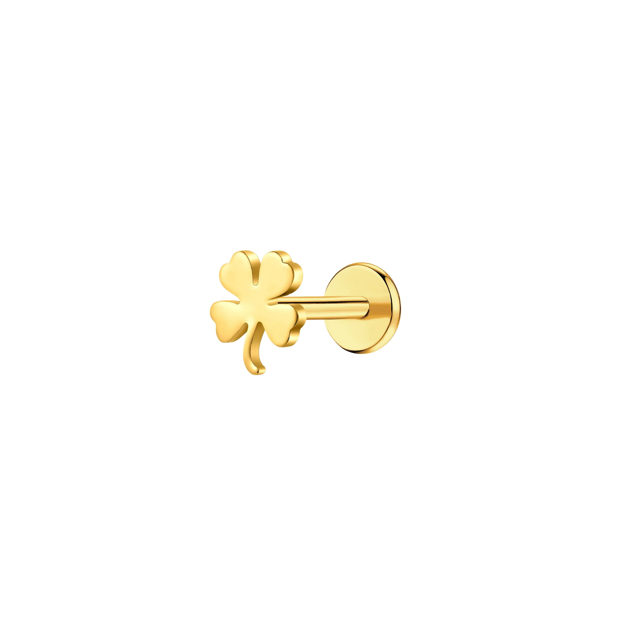 Four Leaf Clover Flat Back Stud