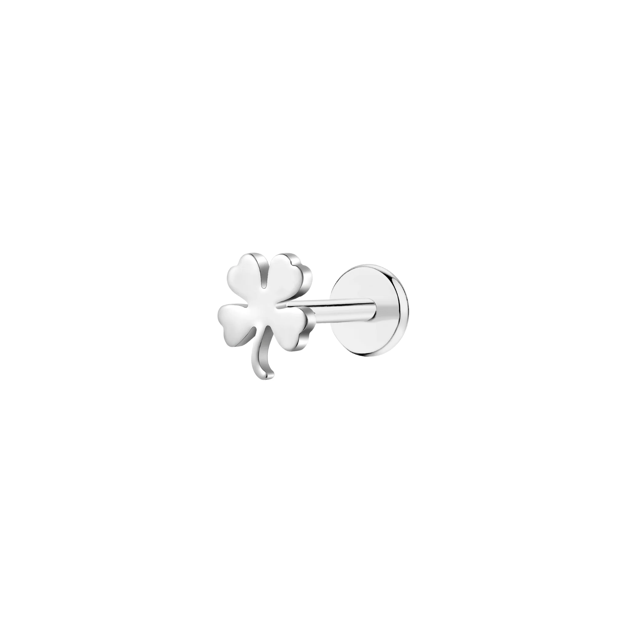 Four Leaf Clover Flat Back Stud - Image 2