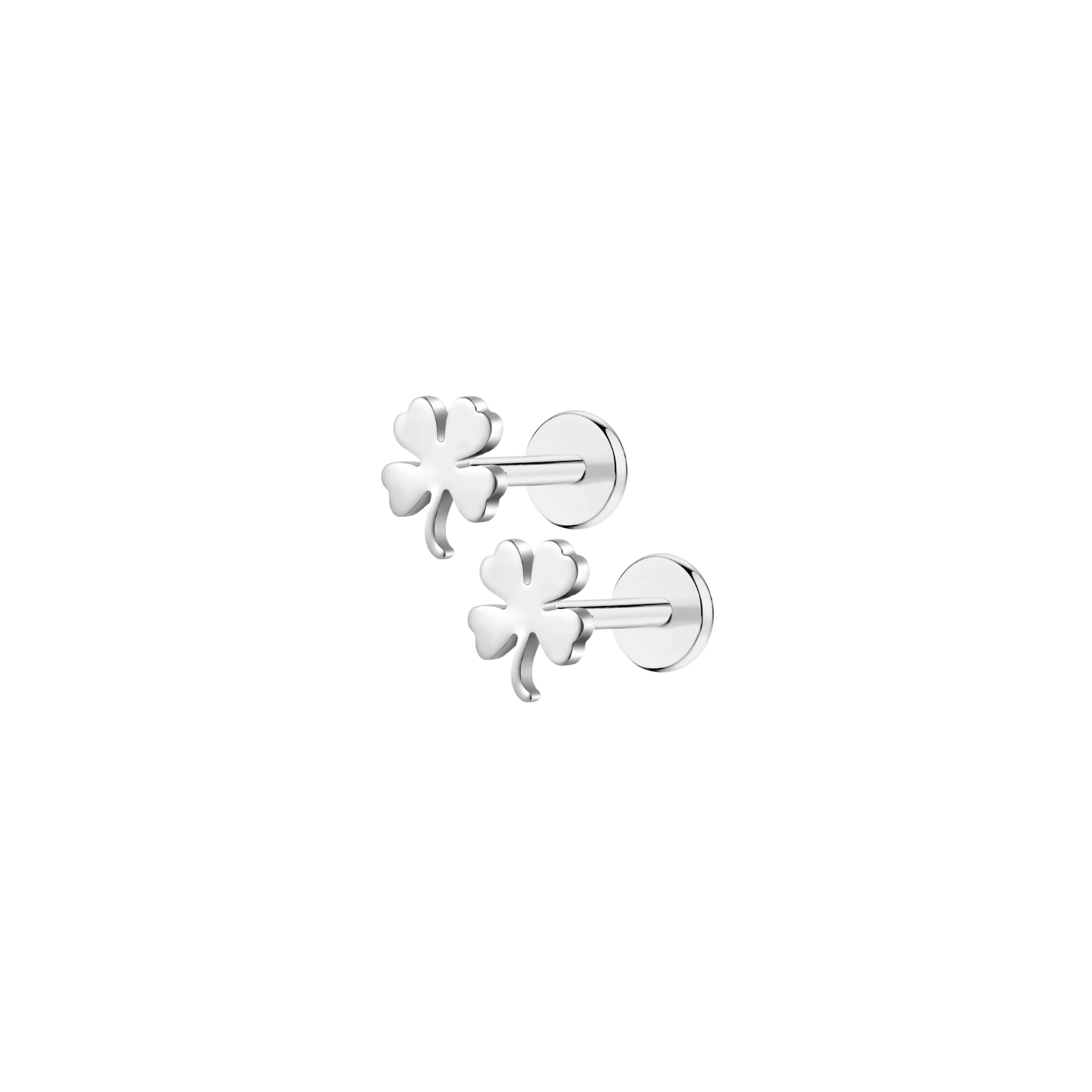Four Leaf Clover Flat Back Stud - Image 9
