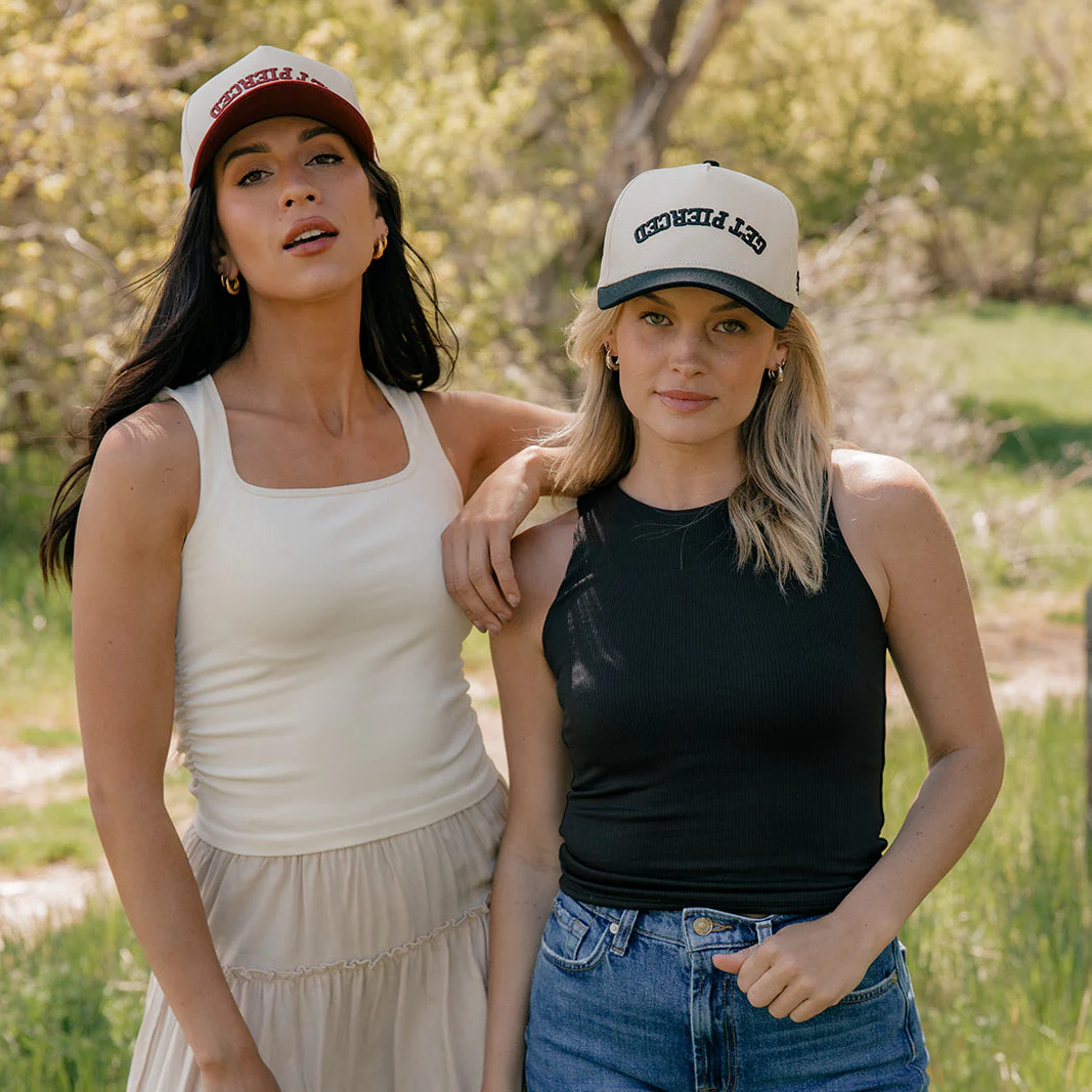 Get Pierced Trucker Hat in Berry - Image 5