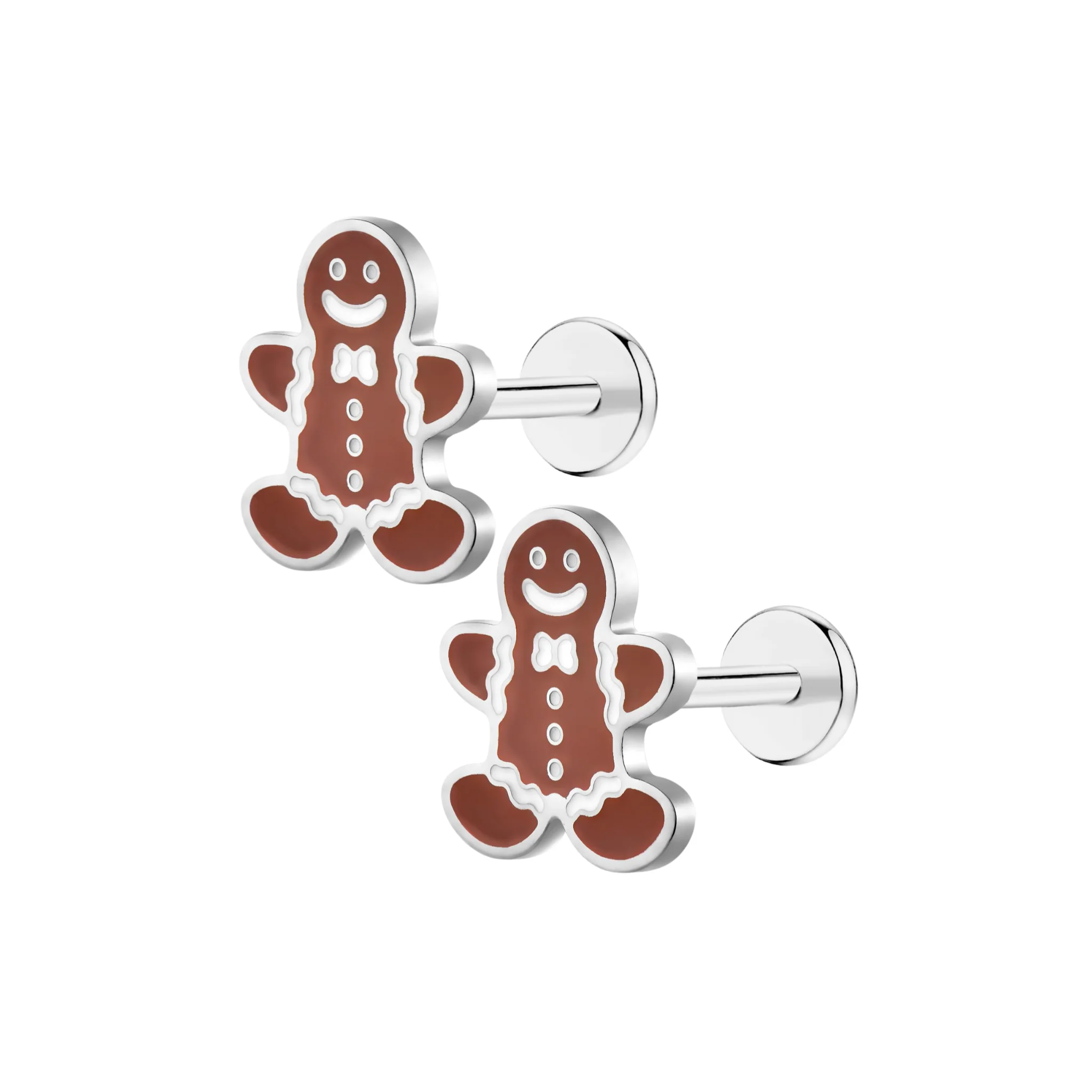 Gingerbread Man Flat Back Stud - Image 7
