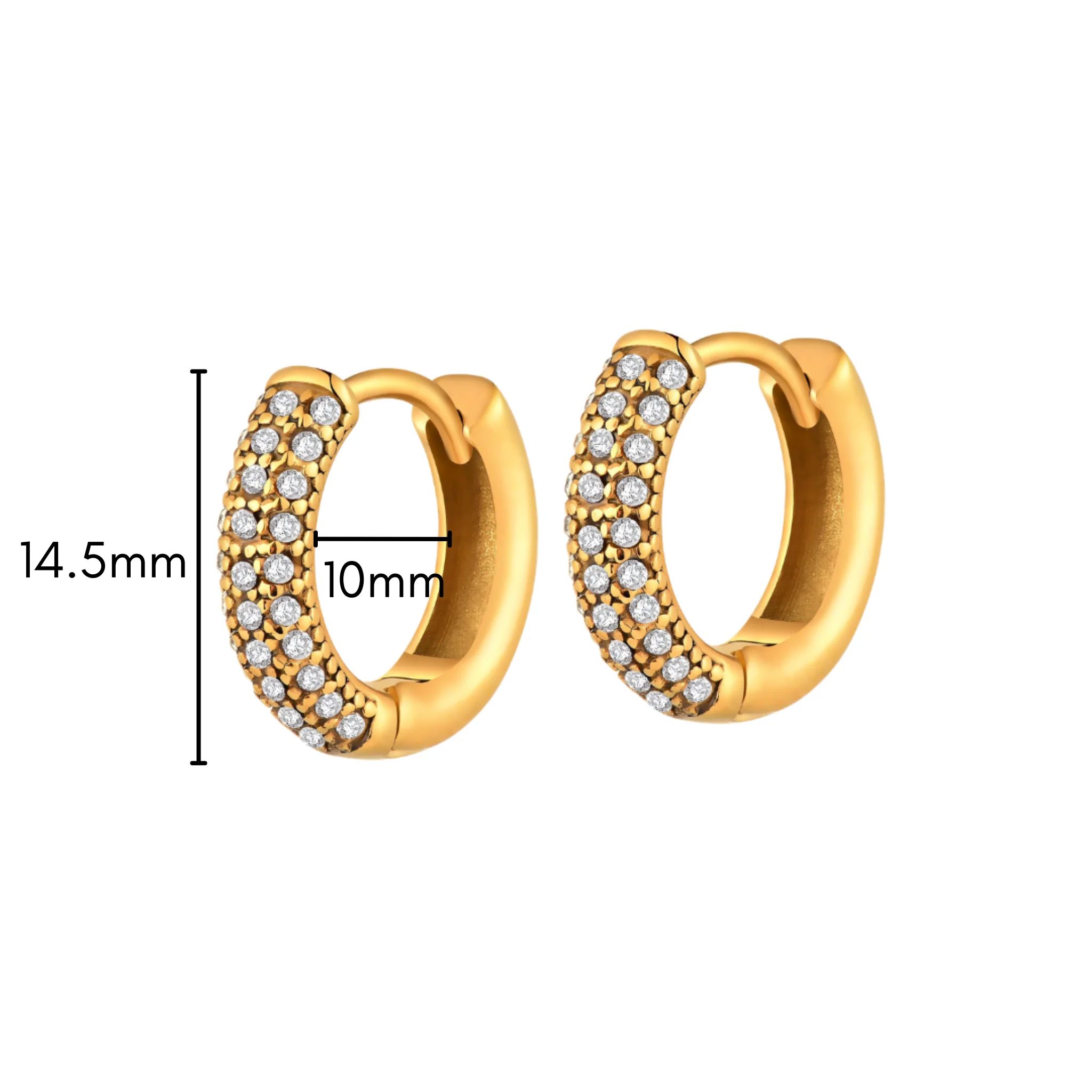 Golden Glow Hoops - Image 4