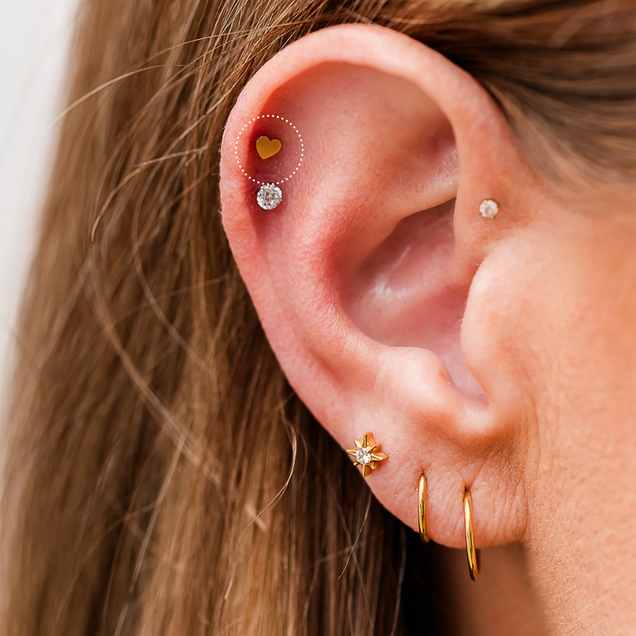 Heart Attack Flat Back Stud - Image 3
