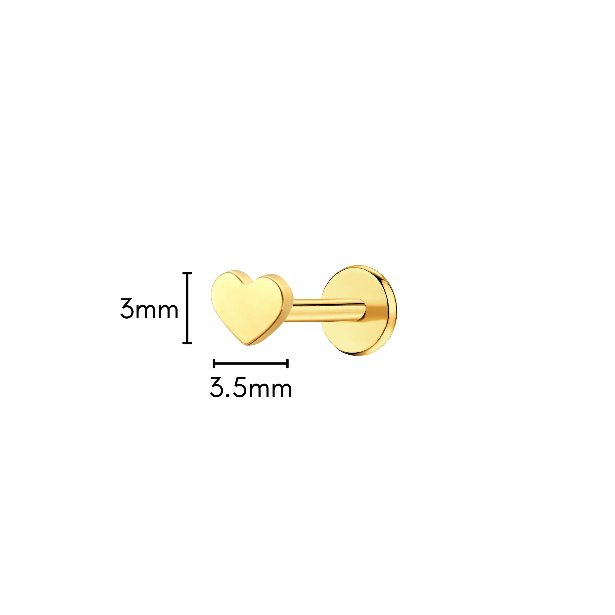 Heart Attack Flat Back Stud - Image 5