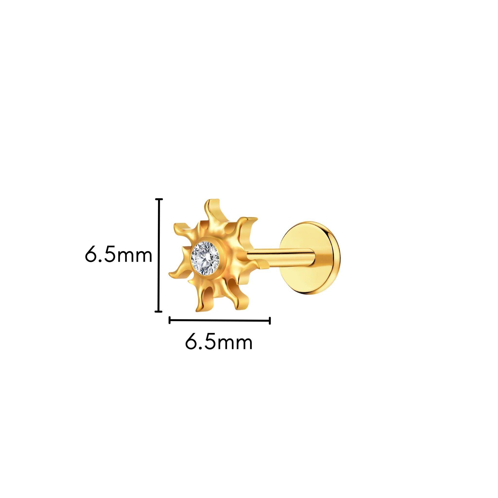 Heat Wave Flat Back Stud - Image 7