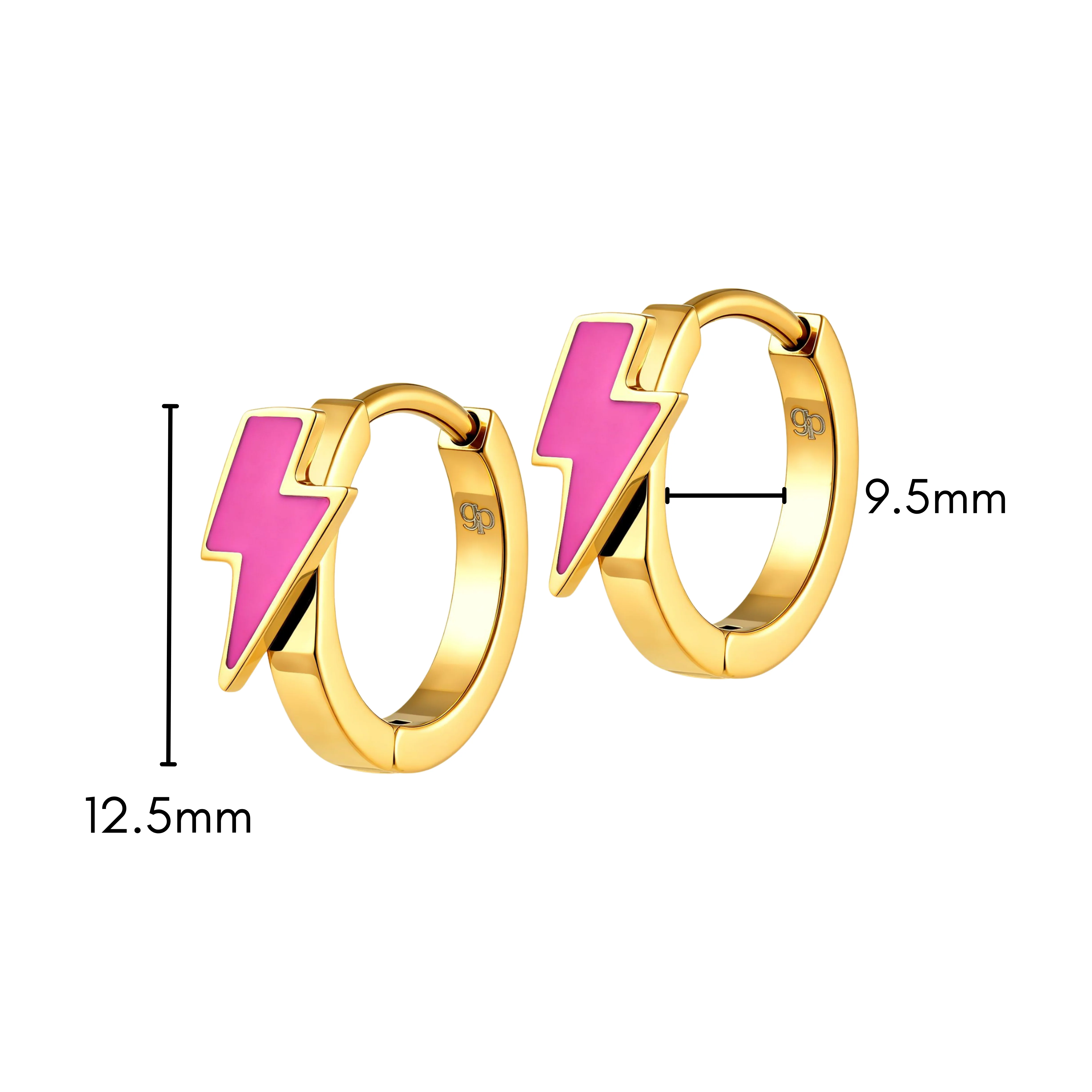 Electric Summer Hoops in Titanium - Image 5