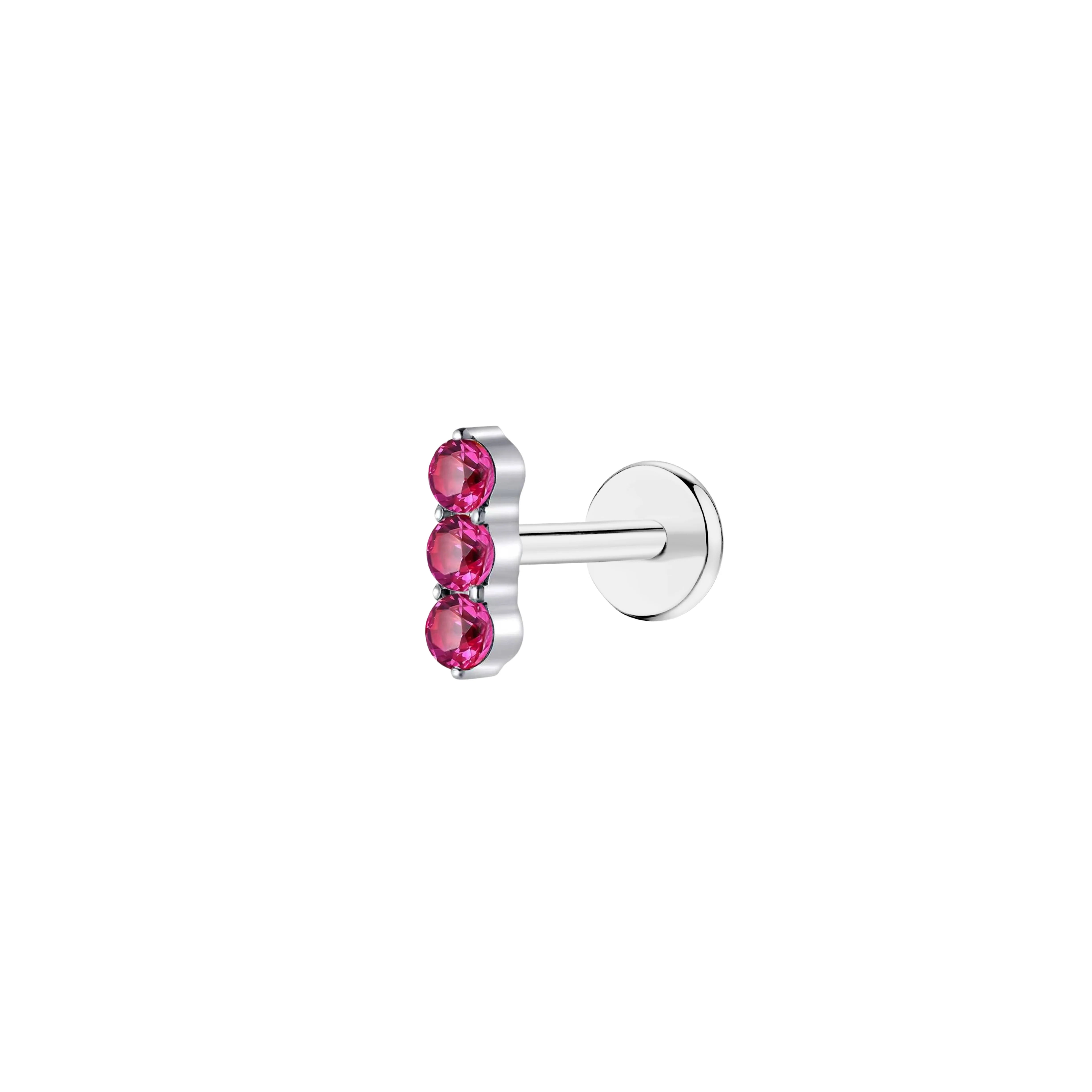 Pink Punch Tiny Trio Flat Back Stud - Image 2